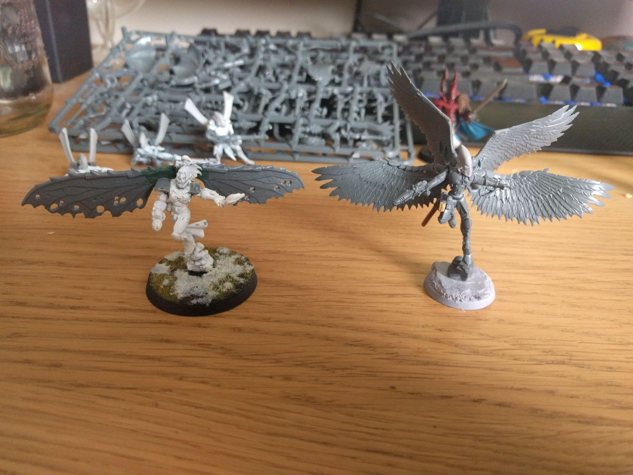 Both models front view. just models freshly glued from either damage or weaponry change