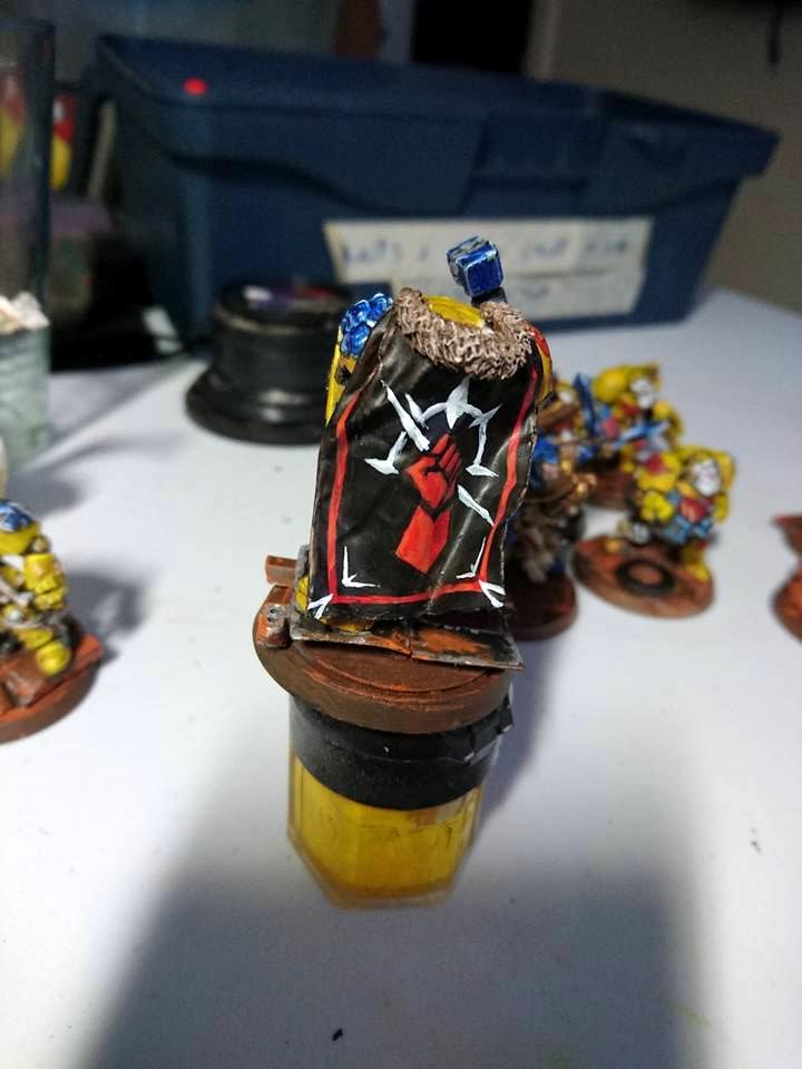 Cape, Conversion, Imperial Fists, Scratch Build, Storm Sheild, Terminator Armor, Thunderhammer