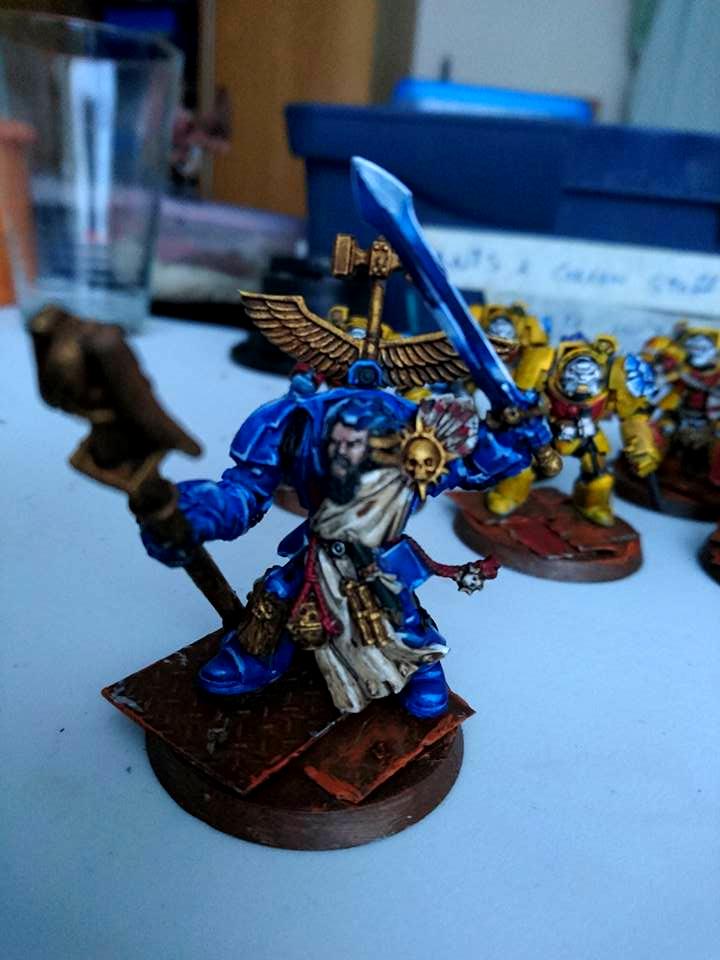 Cape, Conversion, Imperial Fists, Librarian, Space Marines, Terminator Armor