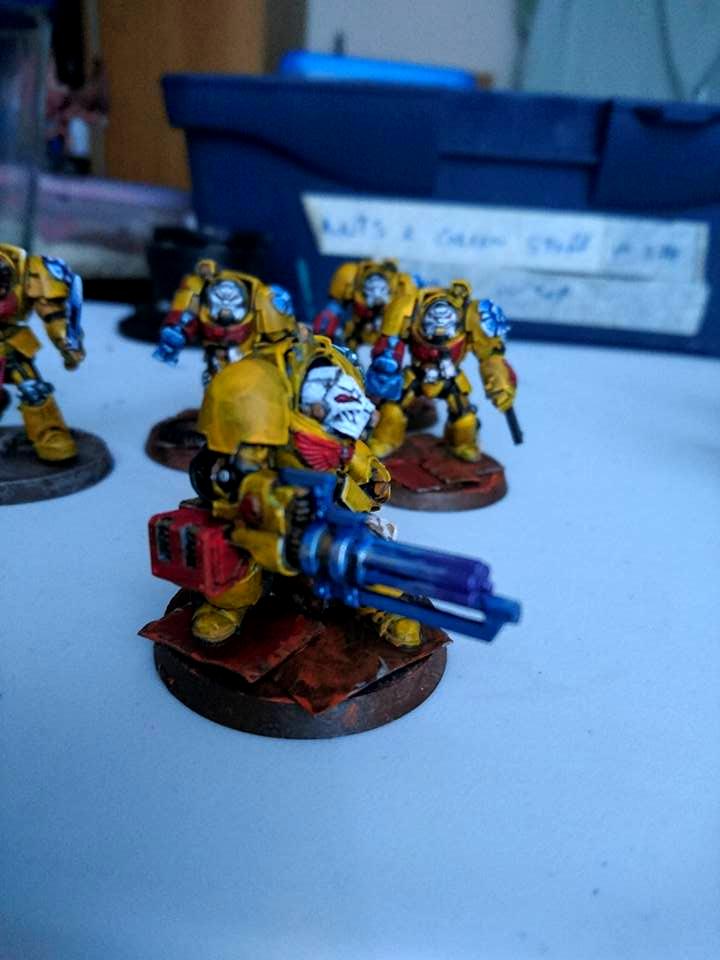 Cape, Conversion, Imperial Fists, Space Marines, Terminator Armor