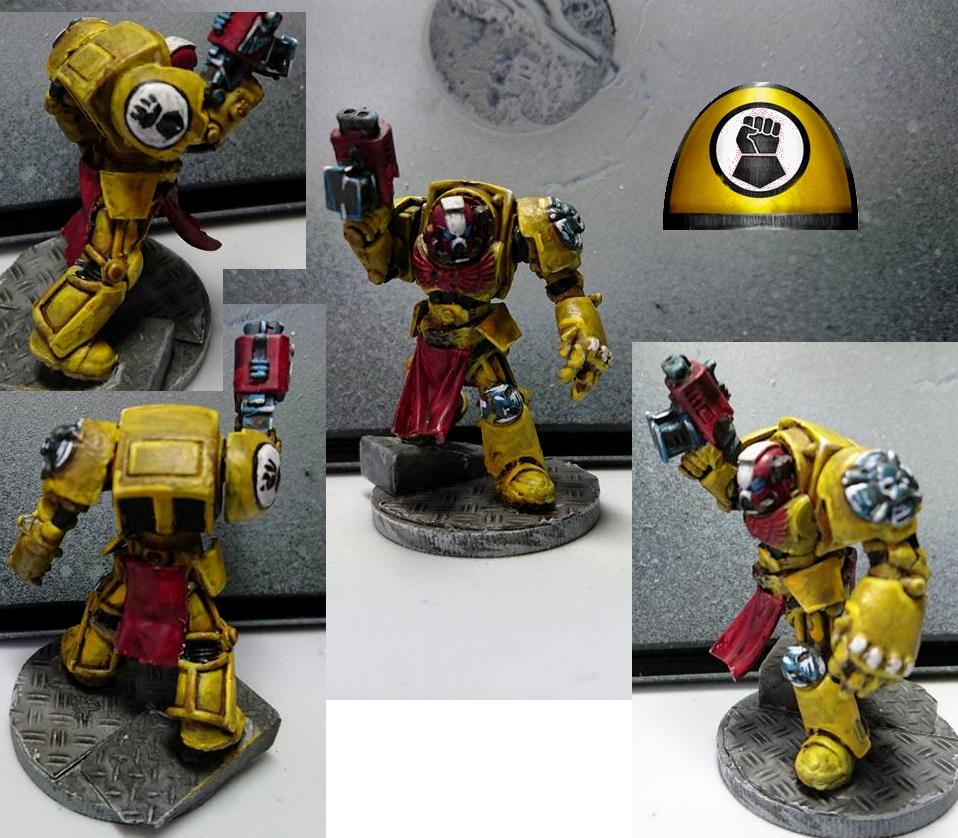 Cape, Conversion, Imperial Fists, Space Marines, Terminator Armor