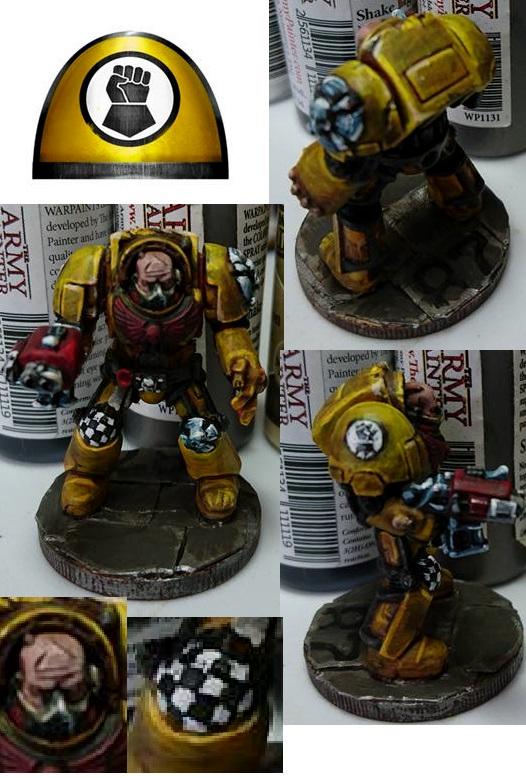 Cape, Conversion, Imperial Fists, Space Marines, Terminator Armor