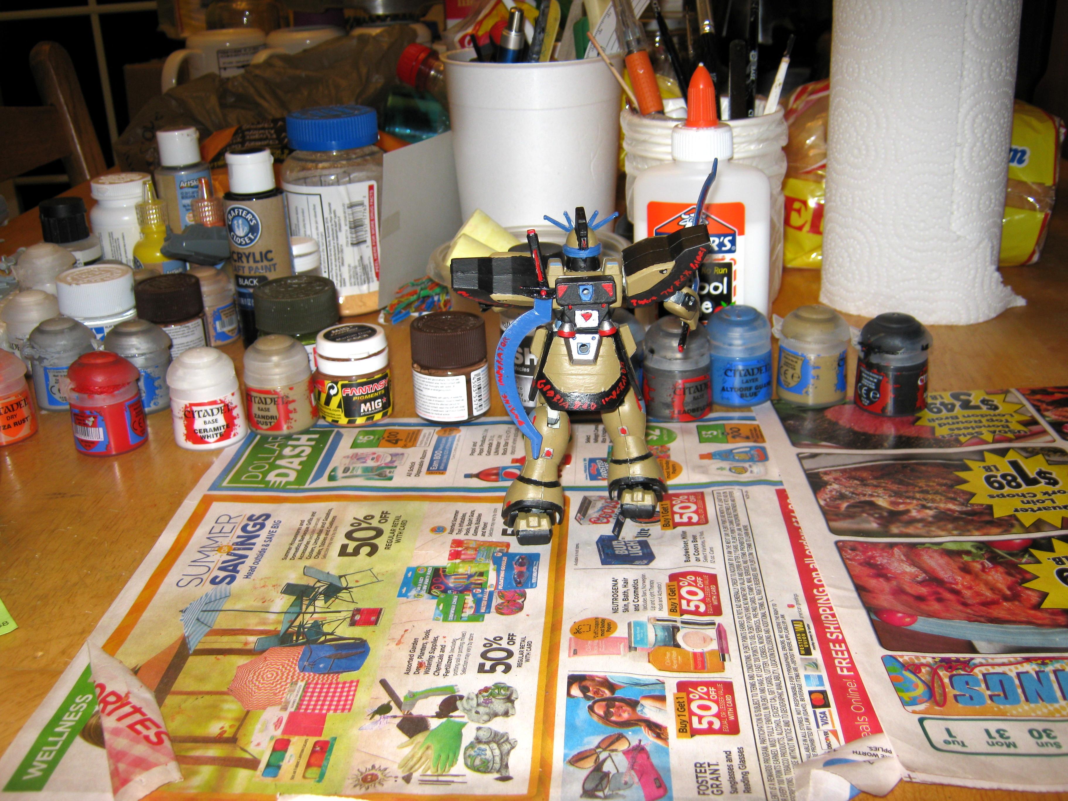 Anime, Combat Walker, Conversion, Counts As, Dark Age Of Technology, Gundam, Gundam Wing, Imperial, Mecha, Sandrock Gundam, Walker