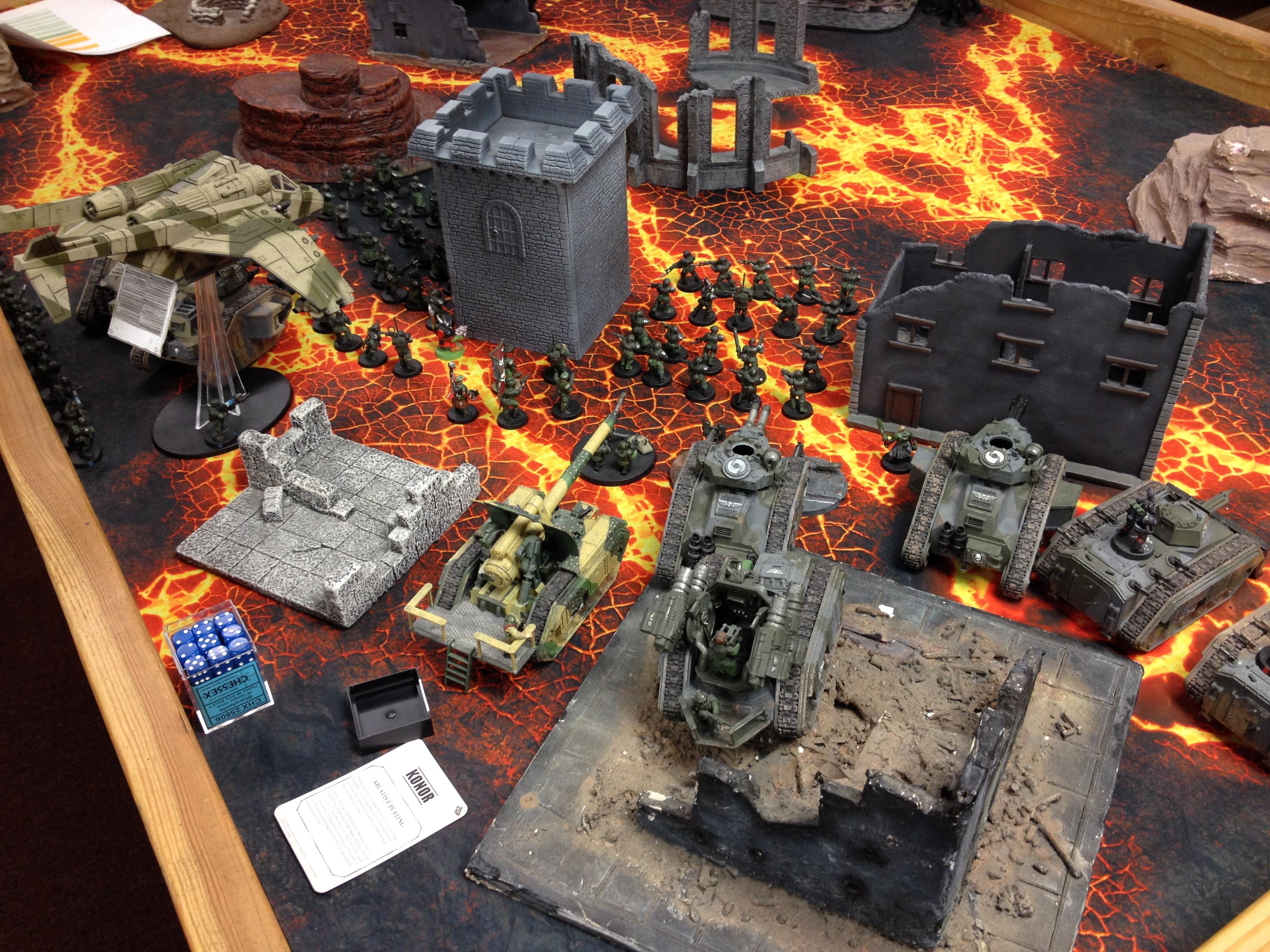 Astra, Astra Militarum, Chimera, Game, Imperial Guard, Leman, Ruins, Russ, Warhammer 40,000