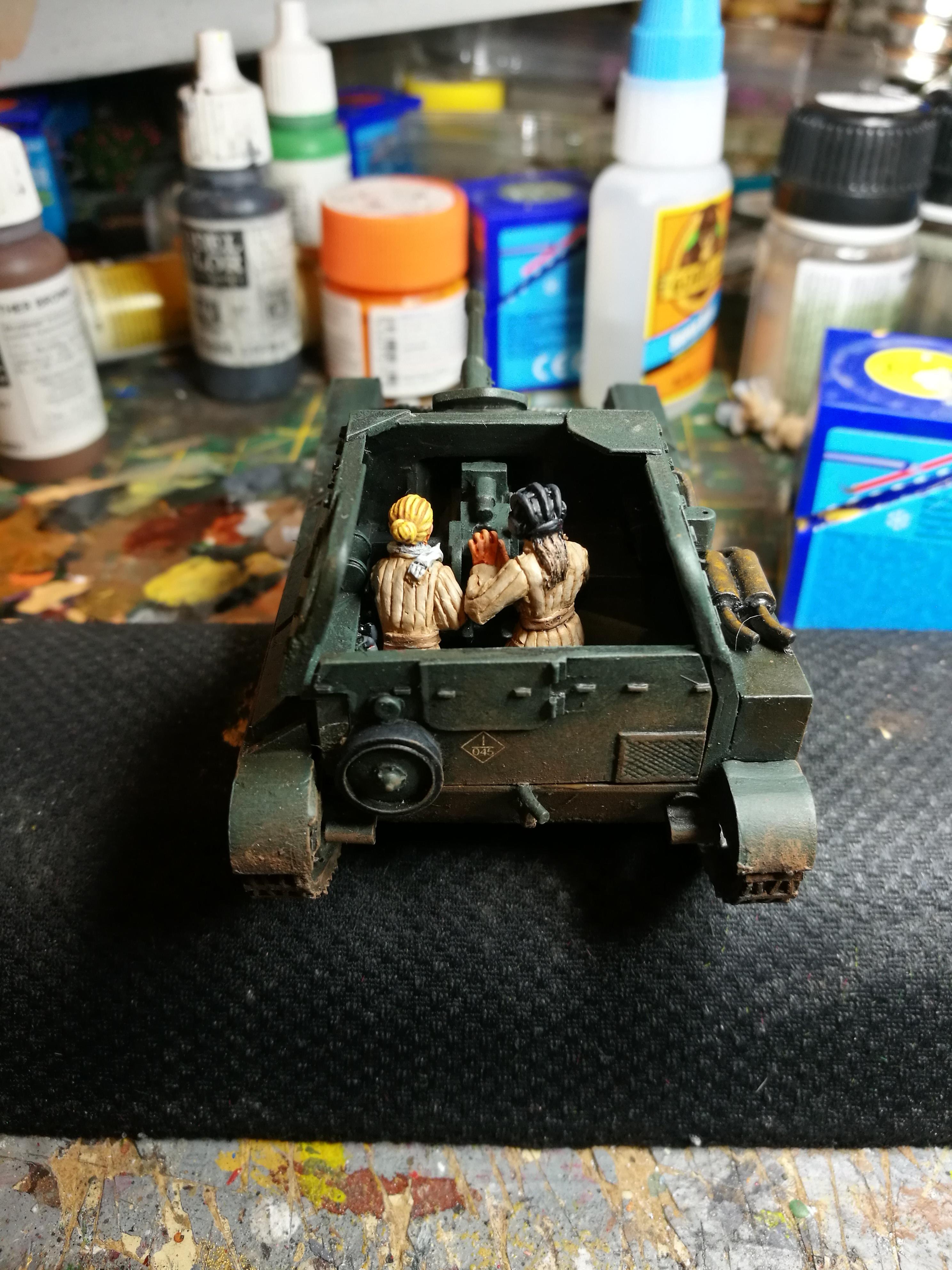 Female Crew, Interior, Self Propelled Gun, Spg, Su-76