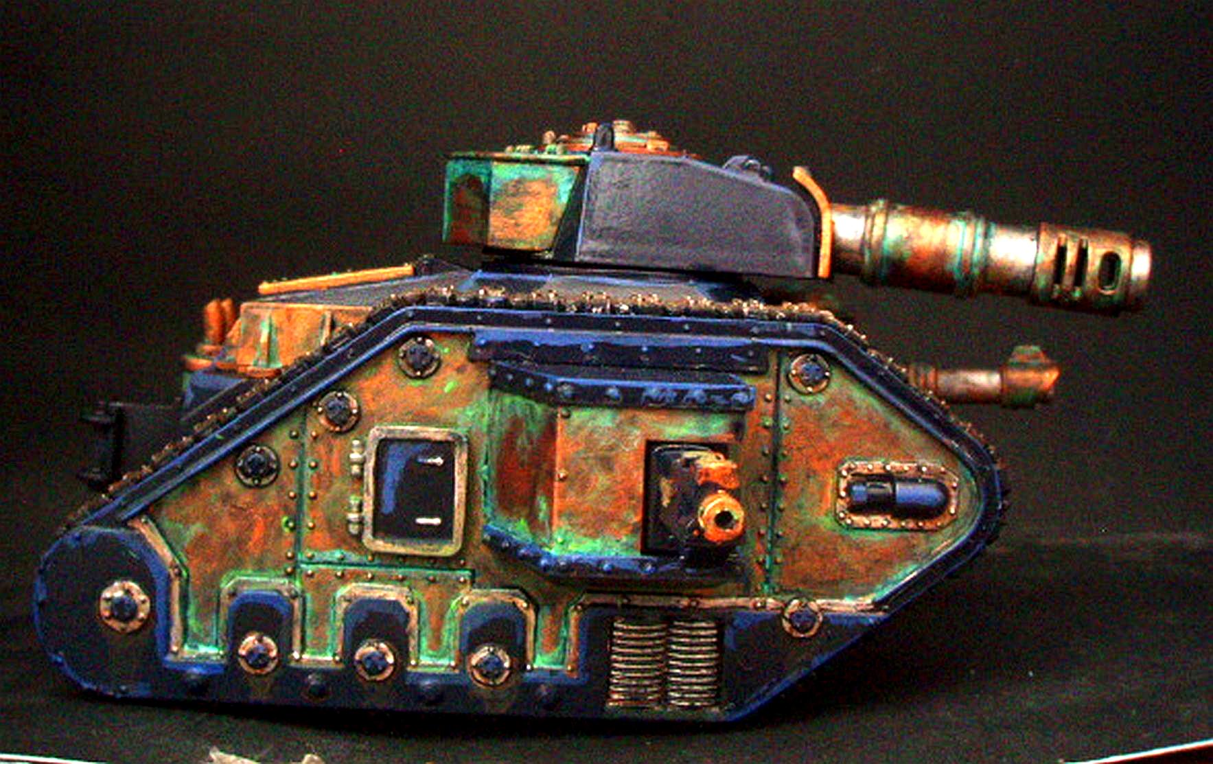 Bronze, Conversion, Imperial Guard, Leman Russ, Verdigris