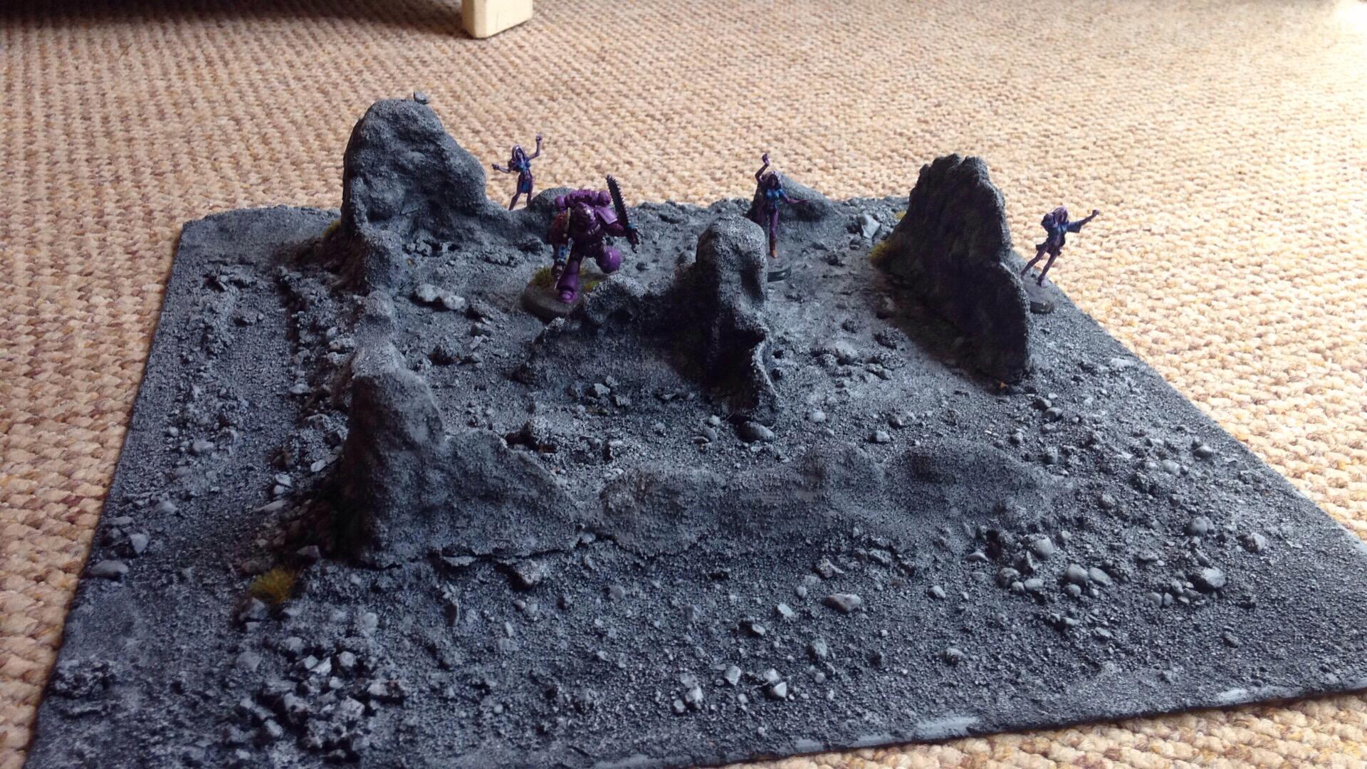 Age Of Sigmar, Board, Clay, Grey, Painted, Rocks, Sand, Terrain, Warhammer 40,000