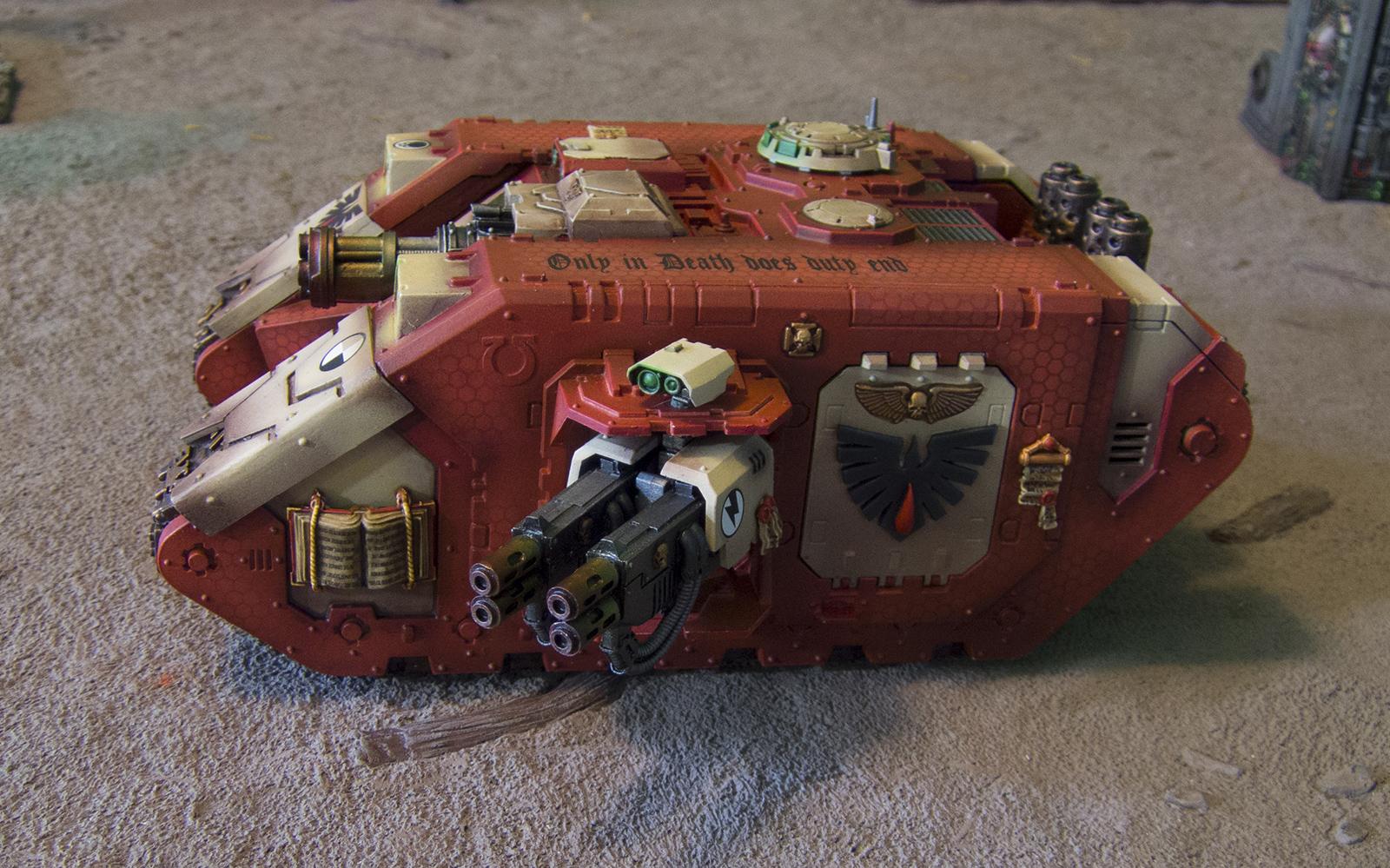Achilles, Blood Ravens, Land Raider, Land Raider Achilles, Thunderfire, Thunderfire Cannon, Ultramarine Abuse