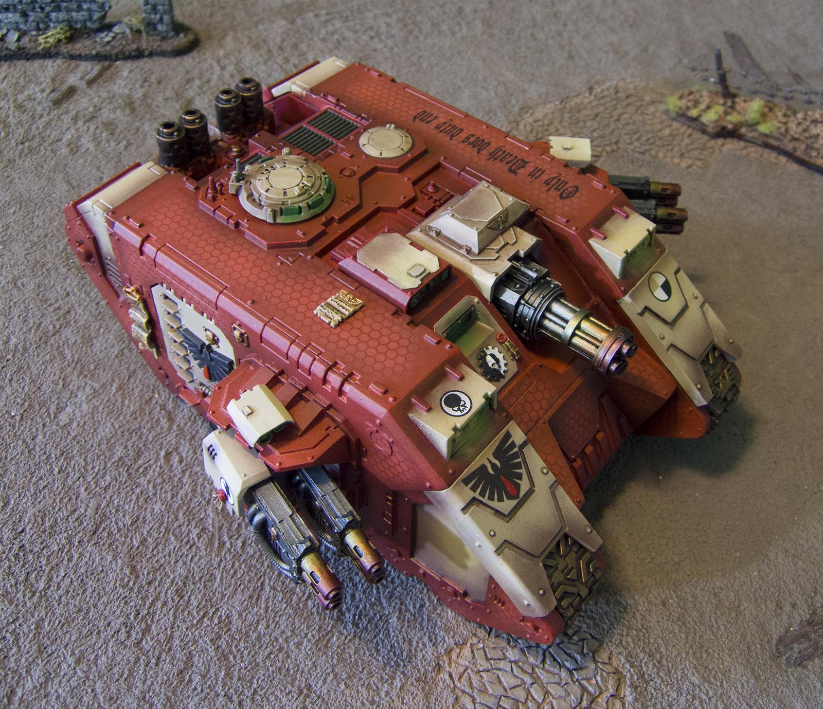 Achilles, Blood Ravens, Land Raider, Land Raider Achilles, Thunderfire, Thunderfire Cannon, Ultramarine Abuse