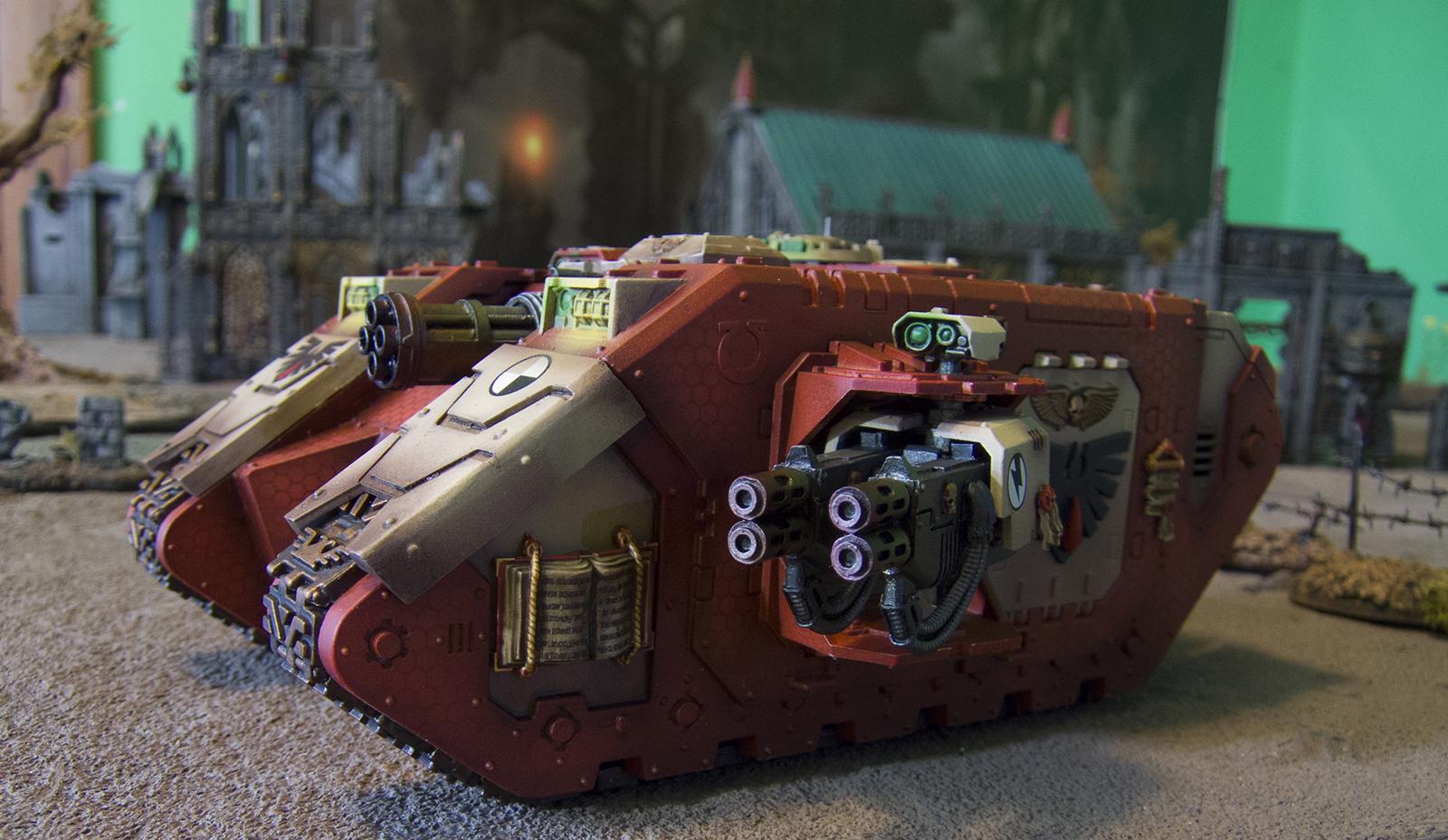 Achilles, Blood Ravens, Land Raider, Land Raider Achilles, Thunderfire, Thunderfire Cannon, Ultramarine Abuse