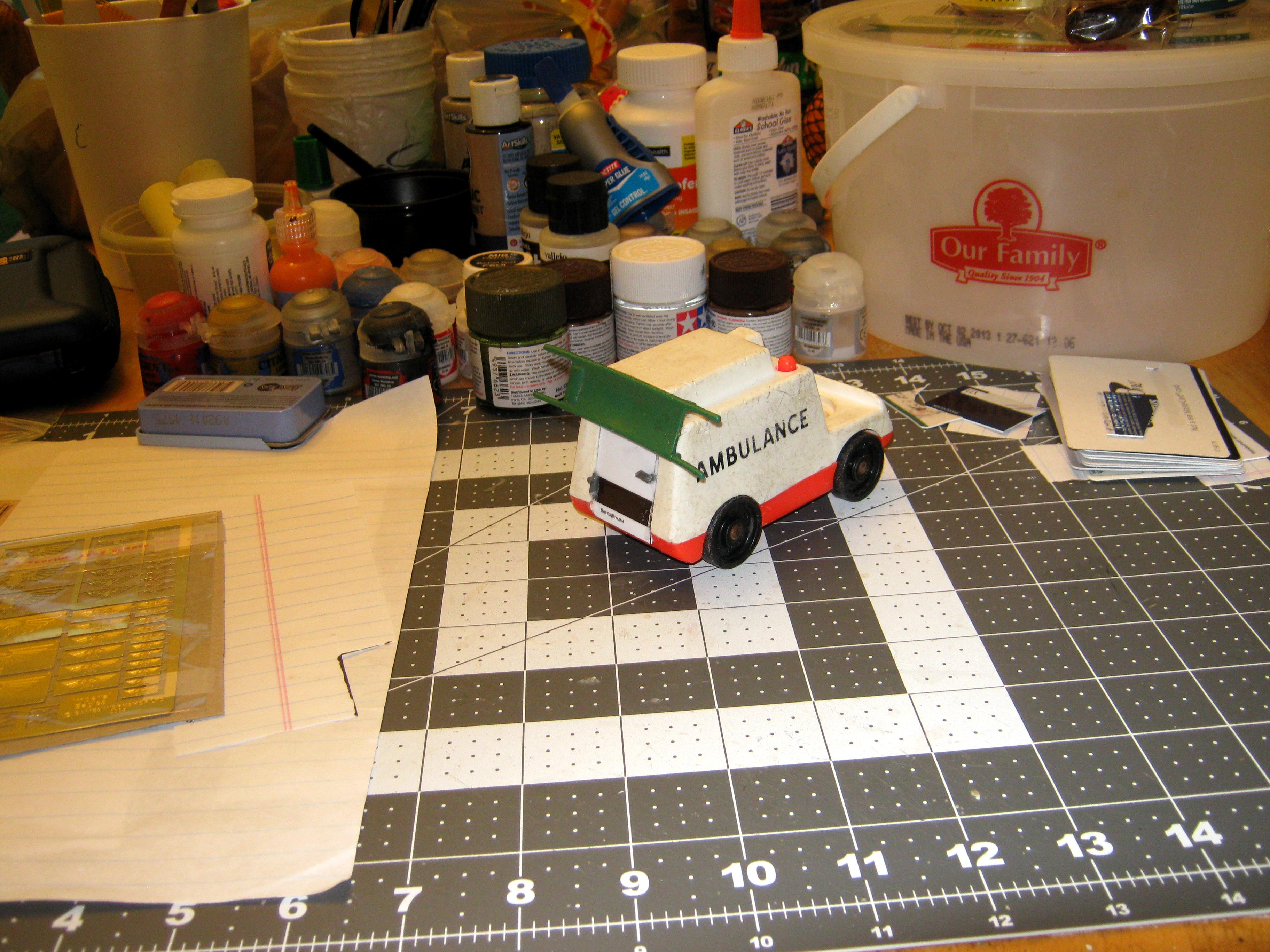 Ambulance, Conversion, Counts As, Fisher Price, Imperial, Military Ambulance, Toy, Truck