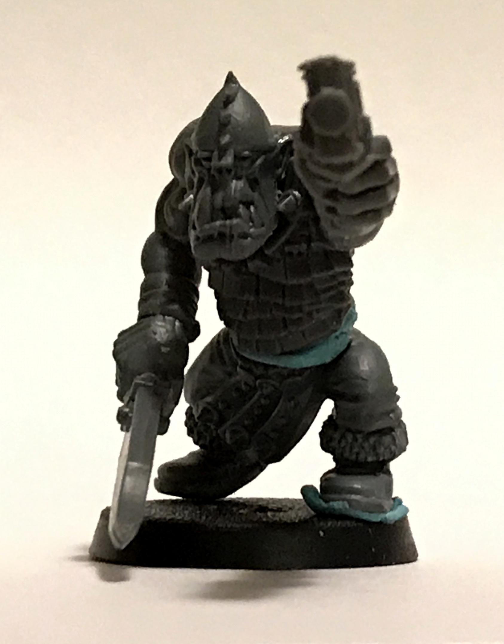 Boy, Freebooter, Orks, Scale Armor, Scale Mail, Slugga, Warhammer 40,000, Warhammer Fantasy, Wfb