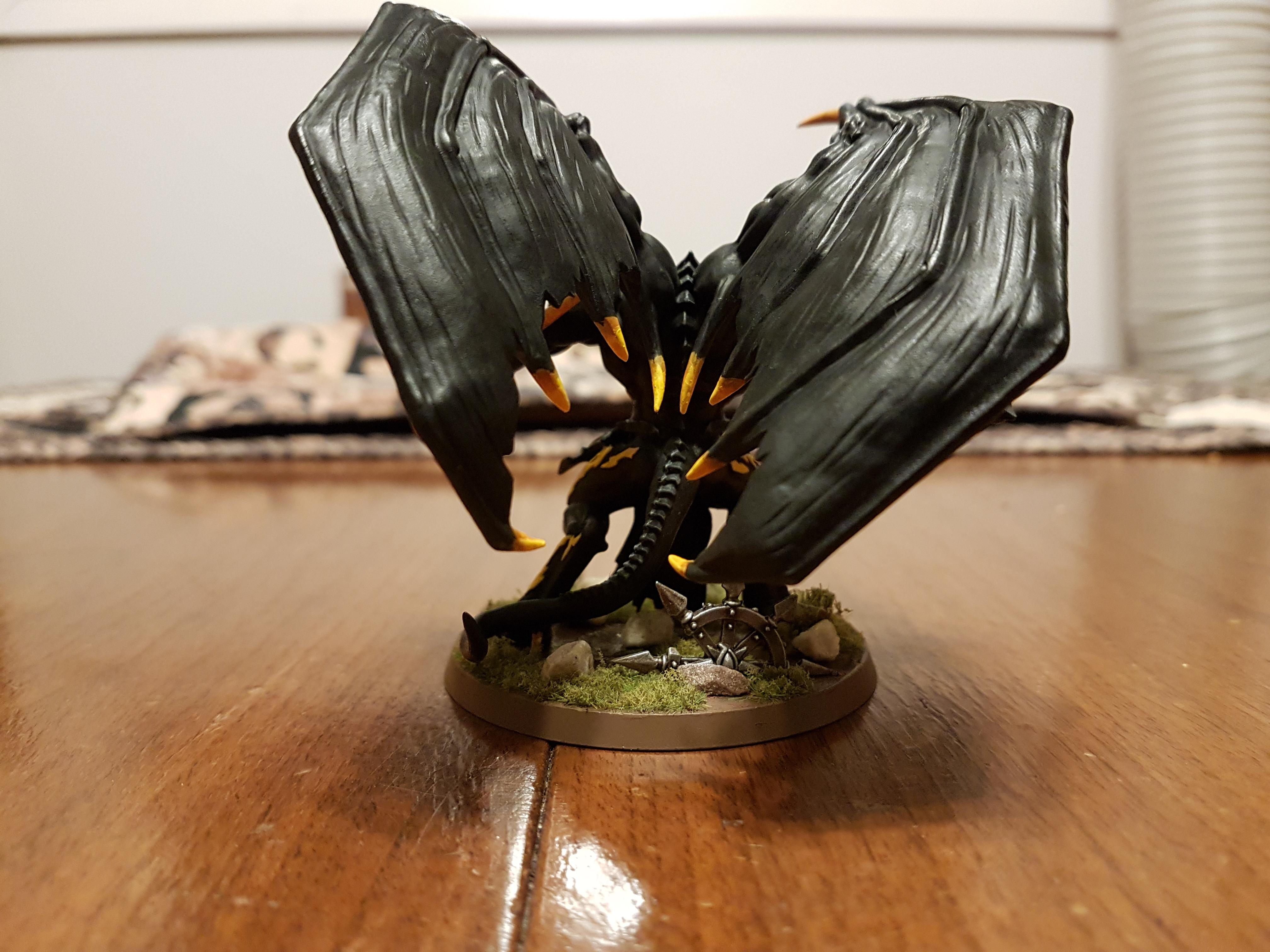 Be'lakor, Black, Daemon Prince, Daemons, Daemons Of Chaos, Grass, Shadow, Yellow