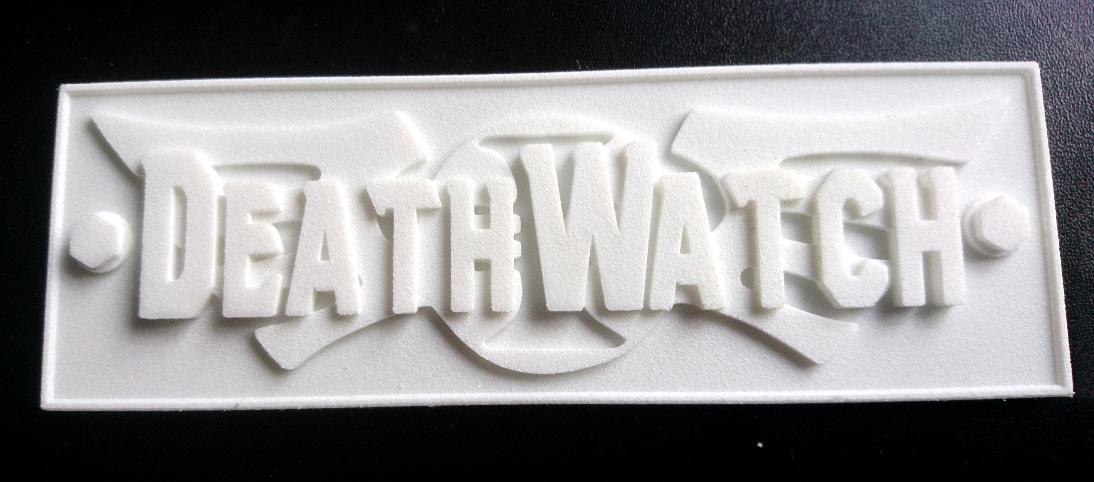 Deathwatch name plate