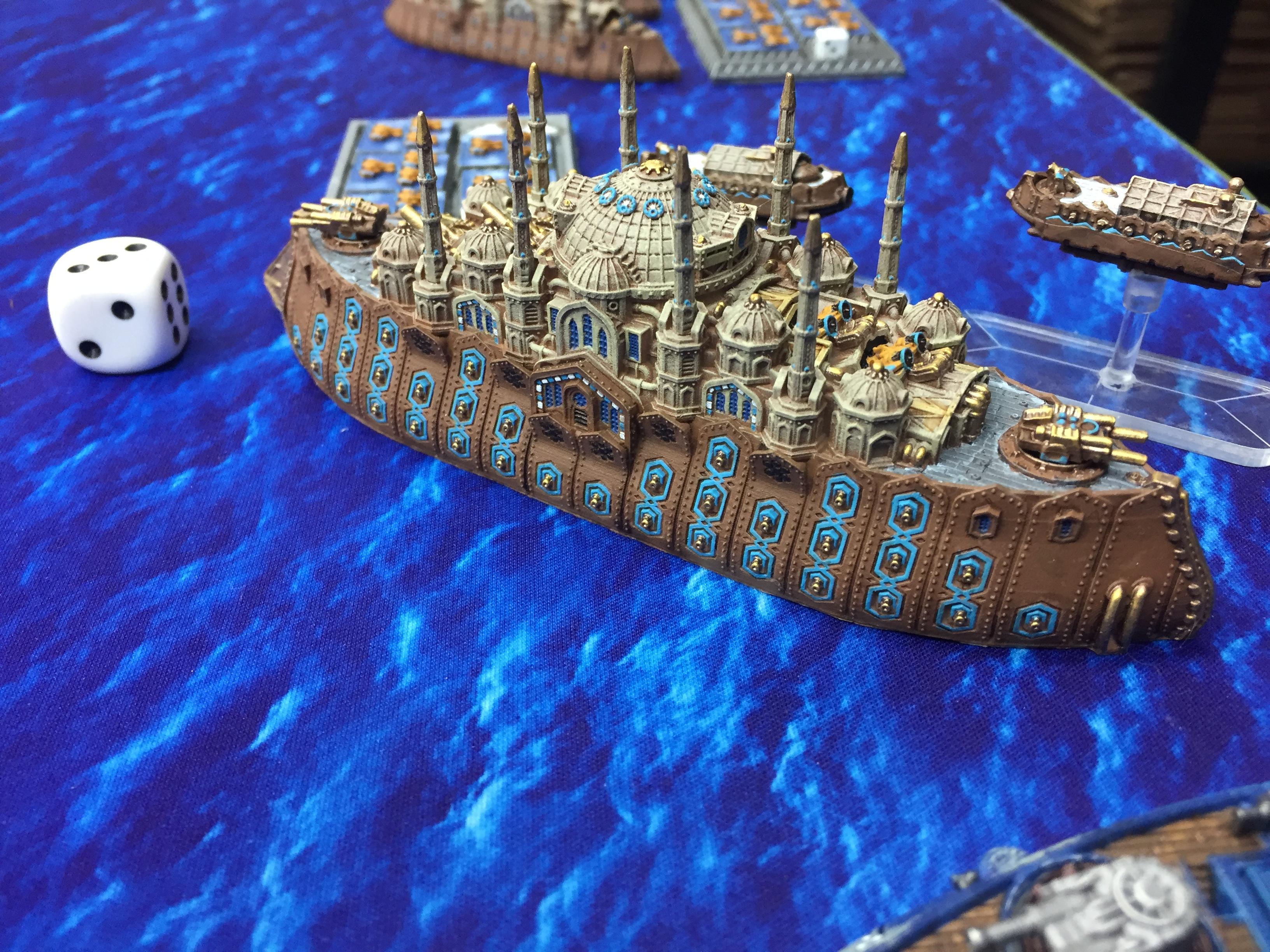 Battleship, Dystopian Wars, Naval, Ottoman, Steampunk