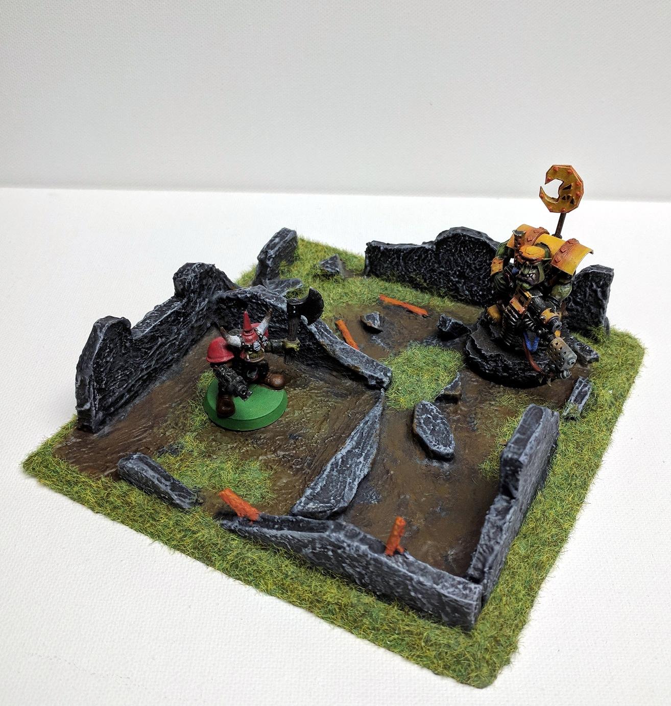Custom, Orks, Ruins, Scratch Build, Terrain