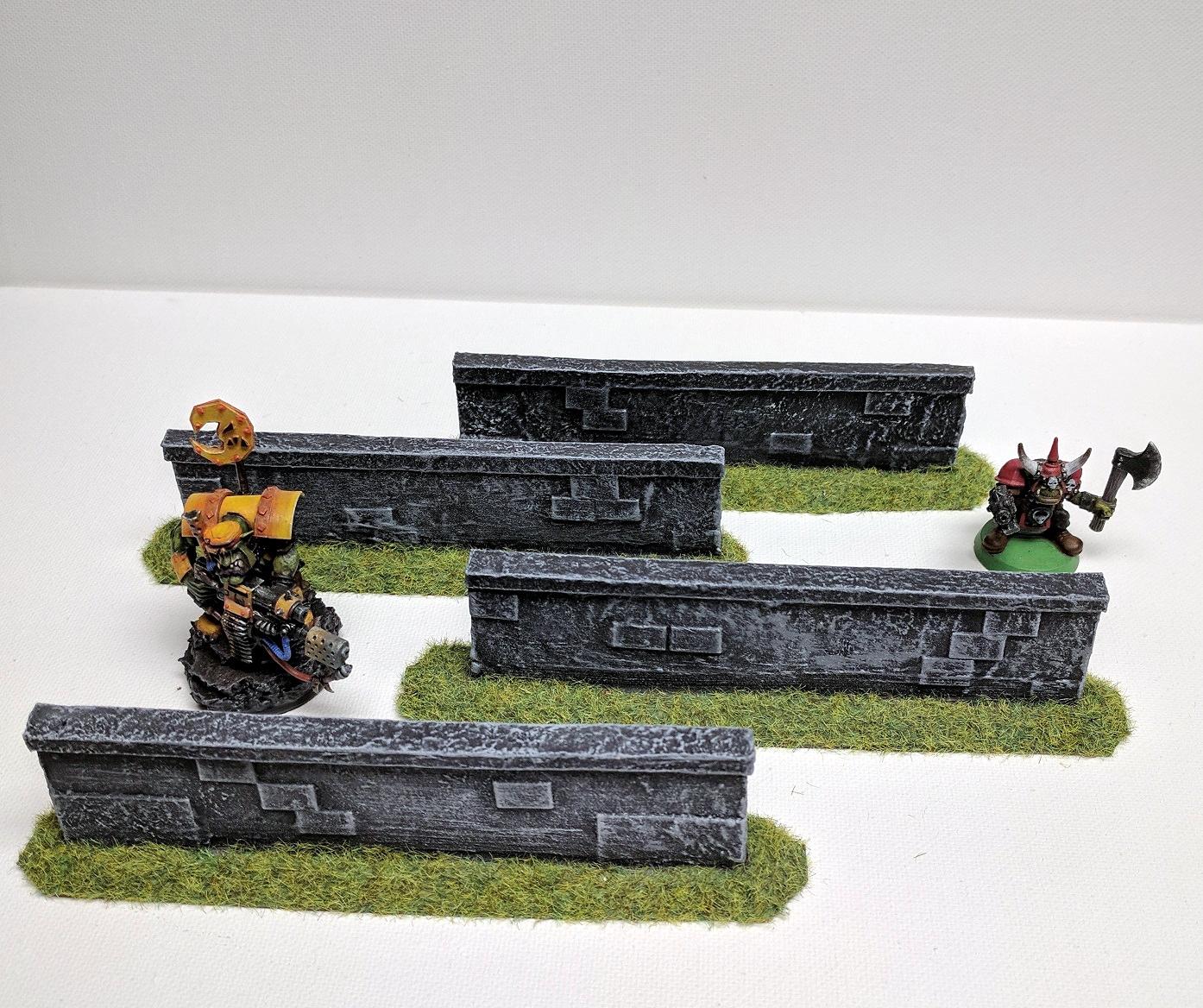 Custom, Orks, Ruins, Scratch Build, Terrain, Walls