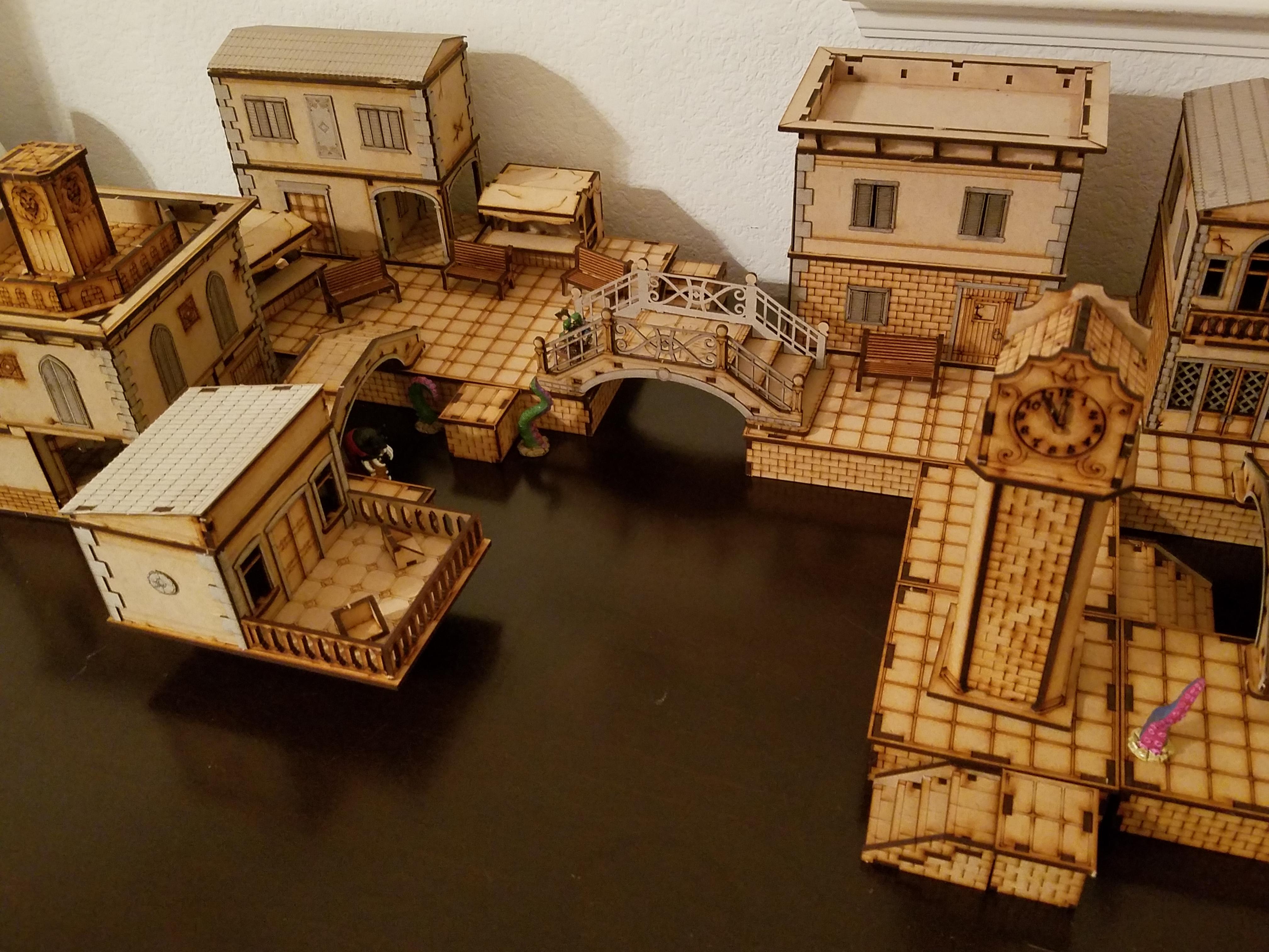Mdf, Port, Steampunk, Terrain, Town