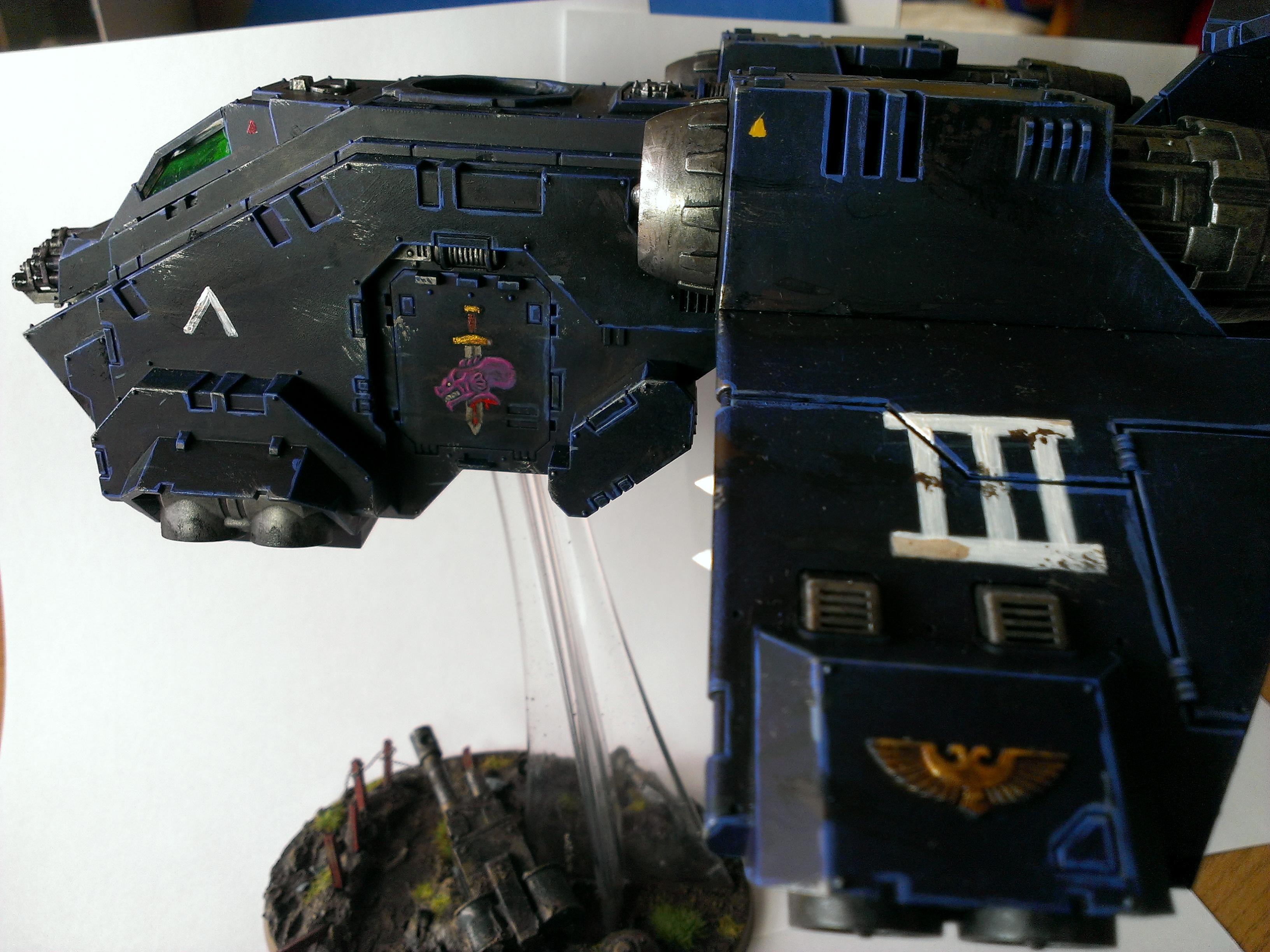Conversion, Freehand, Neeeeeeoowwwmmmdakkadakkadakka, Space Marines, Stormraven, Ultramarines