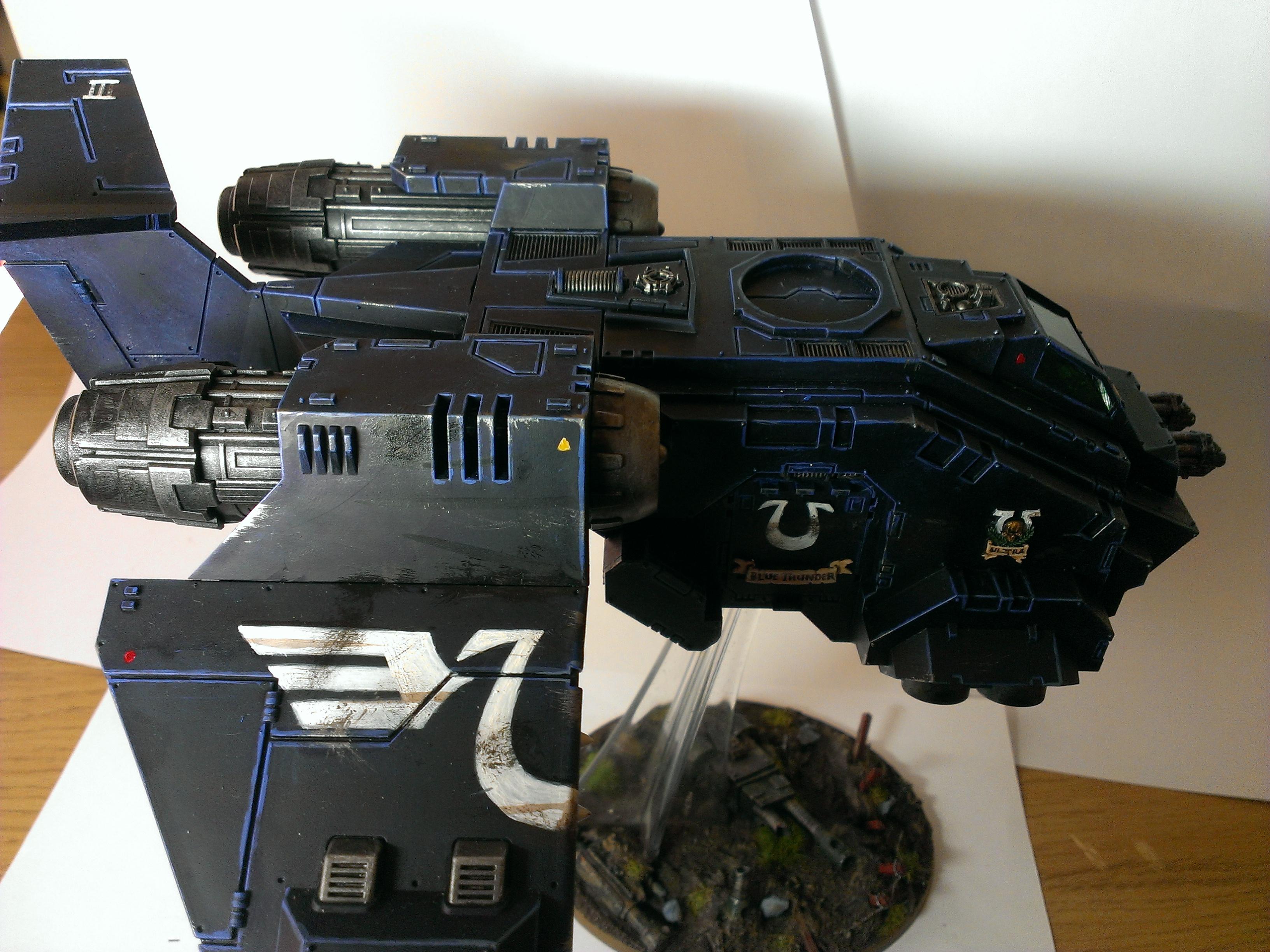 Conversion, Freehand, Neeeeeeoowwwmmmdakkadakkadakka, Space Marines, Stormraven, Ultramarines