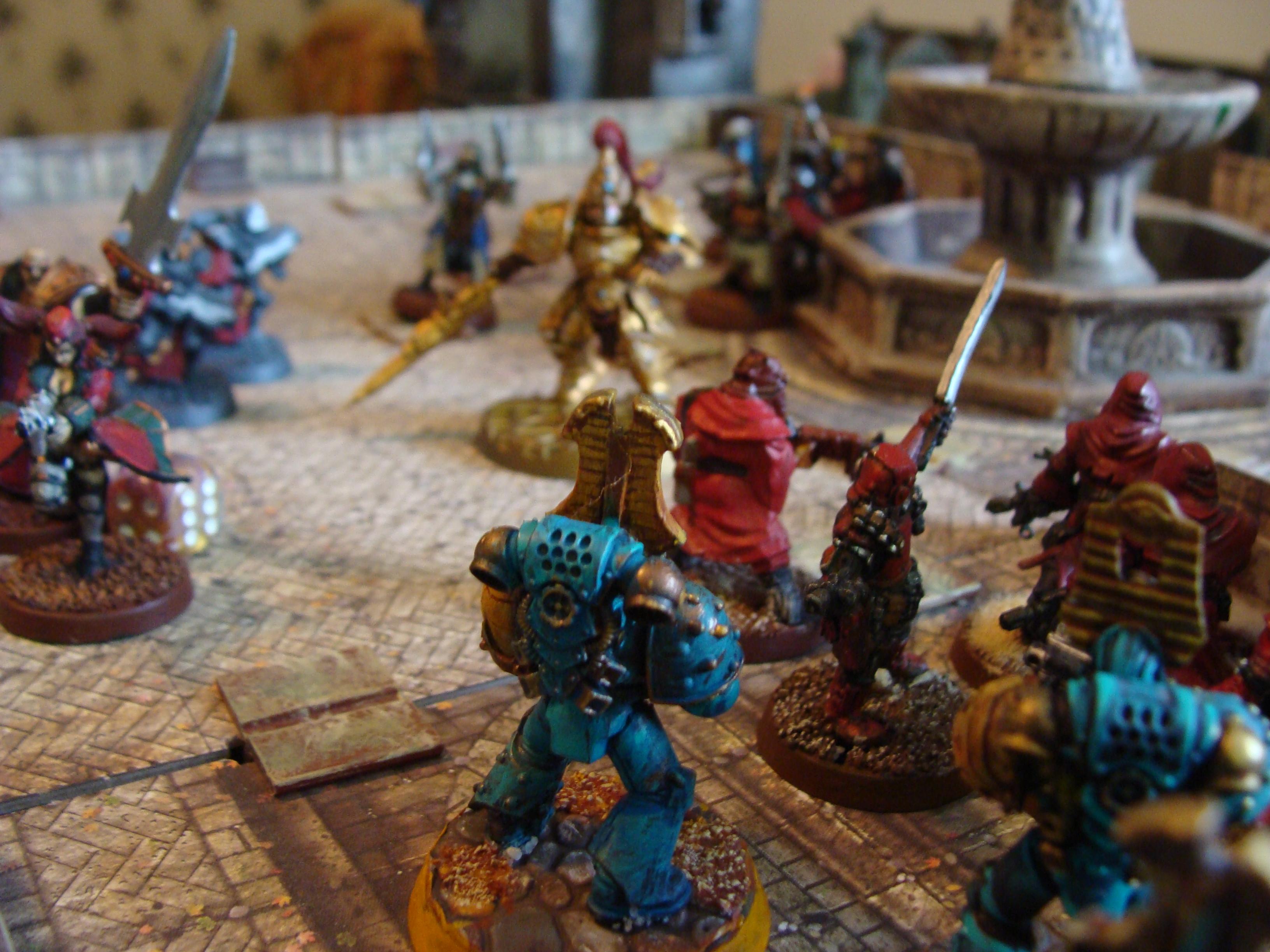 Adeptus Custodes, Adeptus Ministorium, Battle Report, Chaos, Tzeentch