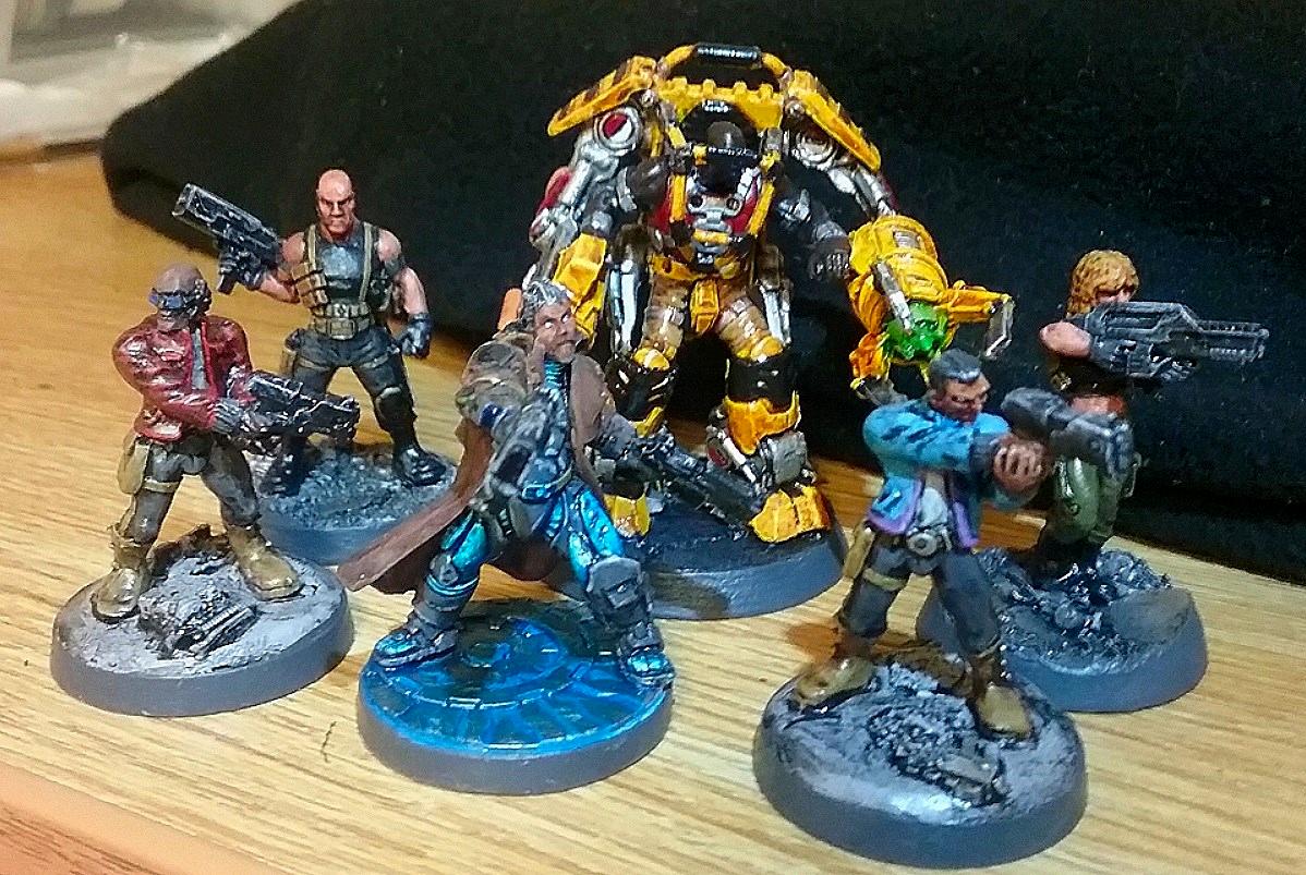 Afterlife, Barker Zosa, Grant, Hasslefree, Heresy Miniatures, Lt. Hawque, Sgt. Dove, Signee