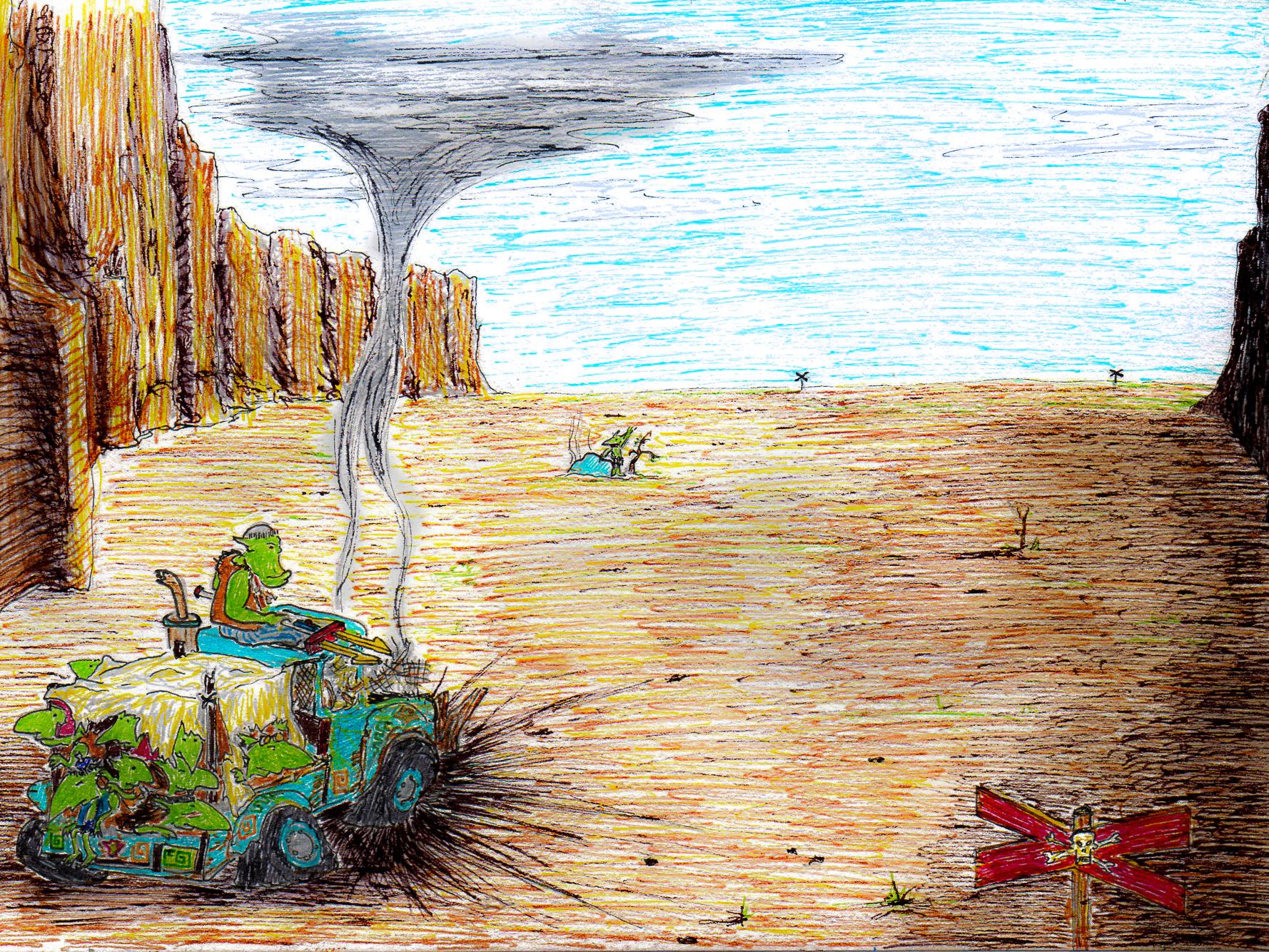 Cartoon, Drawing, Fiction, Graphic, Grots, Humour, Illustration, Orks, Sketch