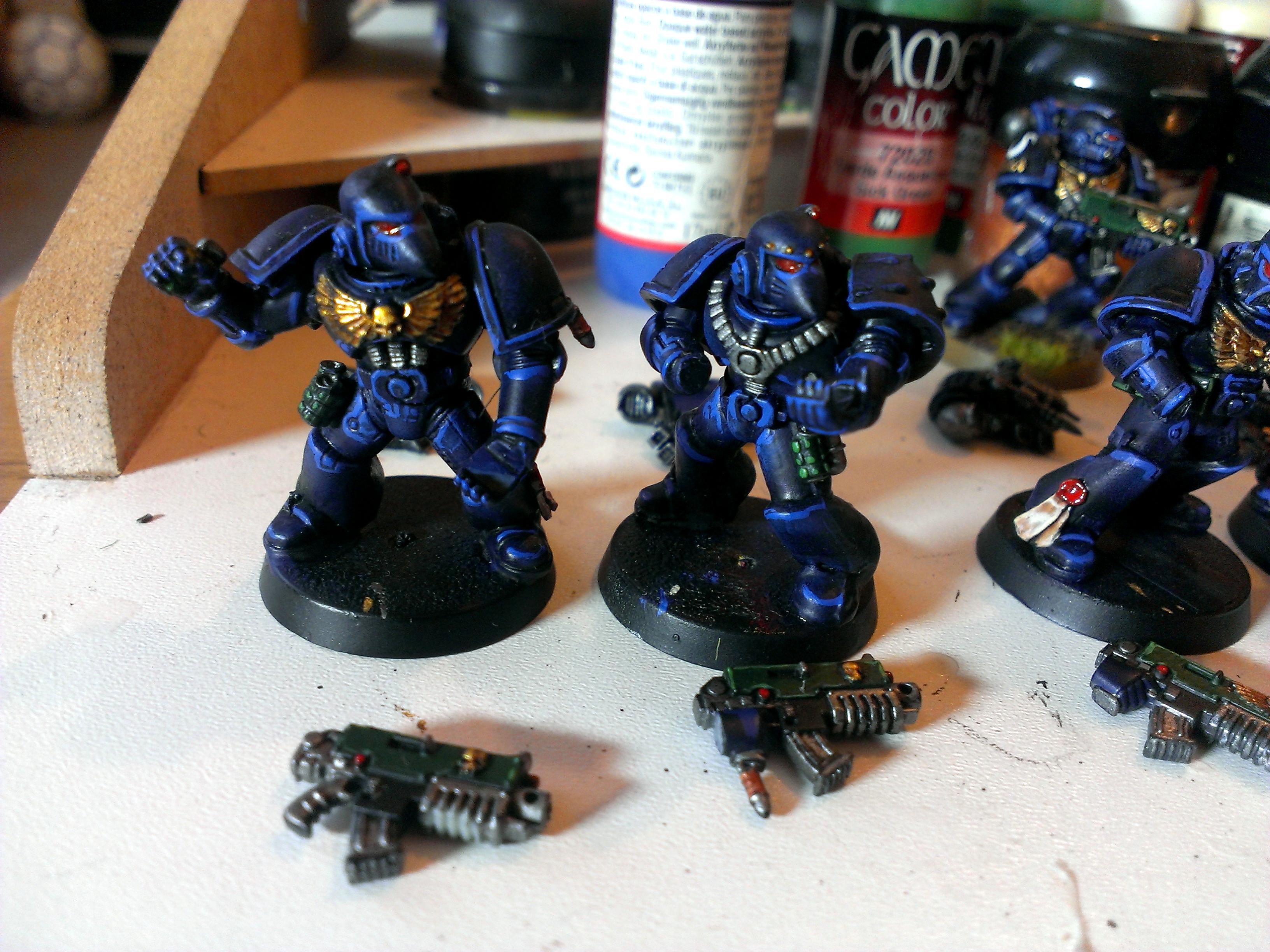 Space Marines, Tactical, Ultramarines, Work In Progress