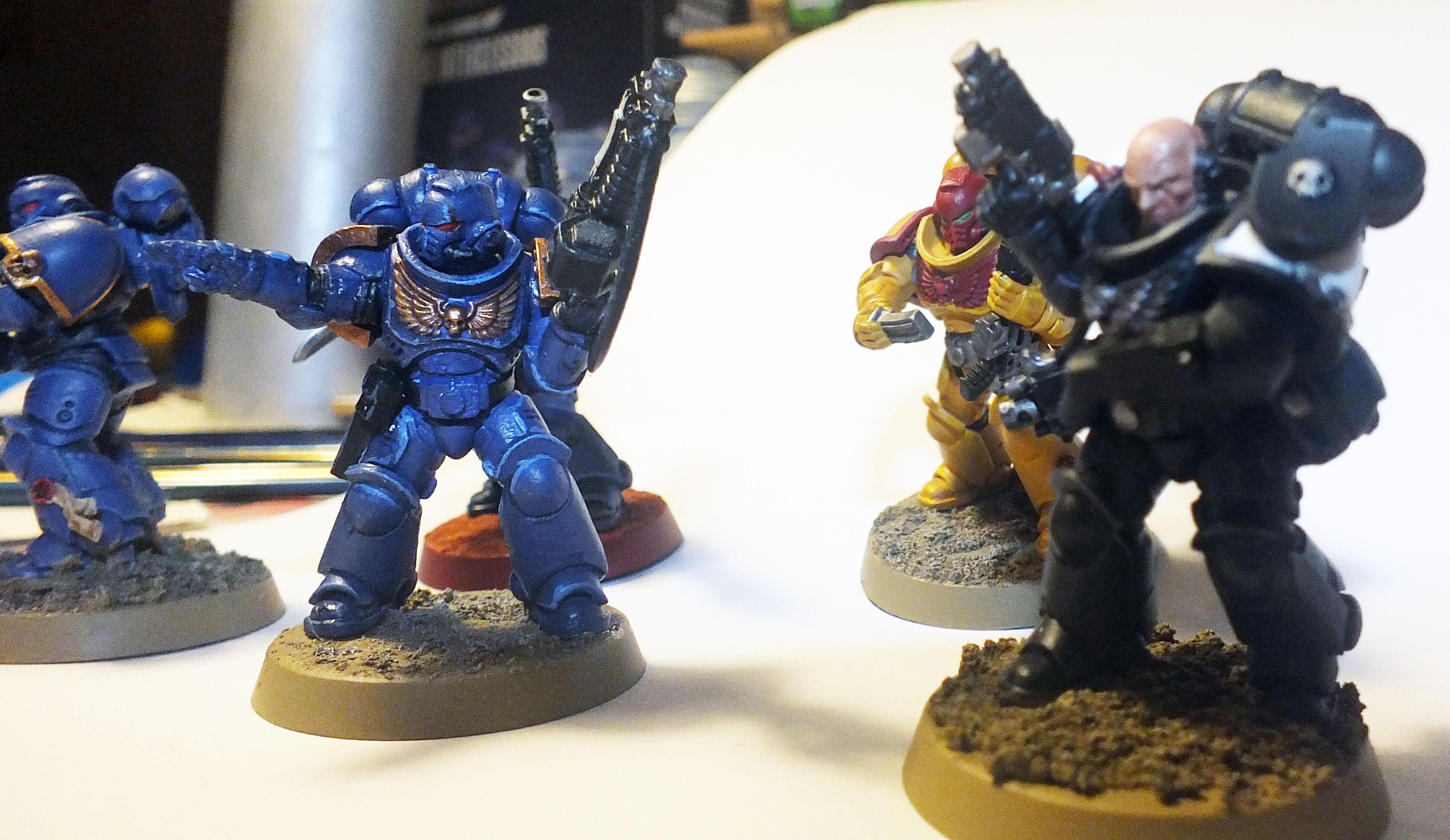 Black Templars, Imperial Fists, Primaris, Ultramarines