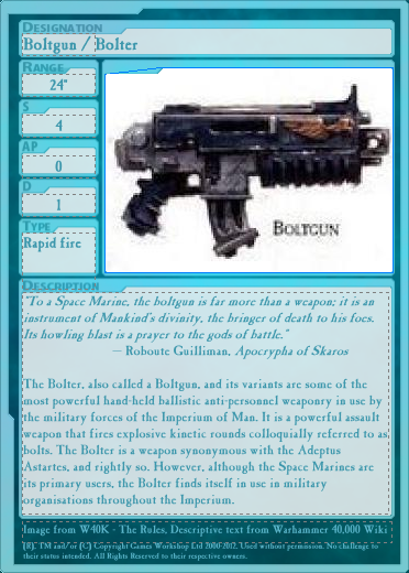 Cardstock, Unit, Wargear card