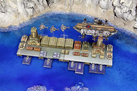 Copyright Spartan, Dystopian Legions, Dystopian Wars, Out Of Production, Port, Spartan Games, Steampunk, Terrain