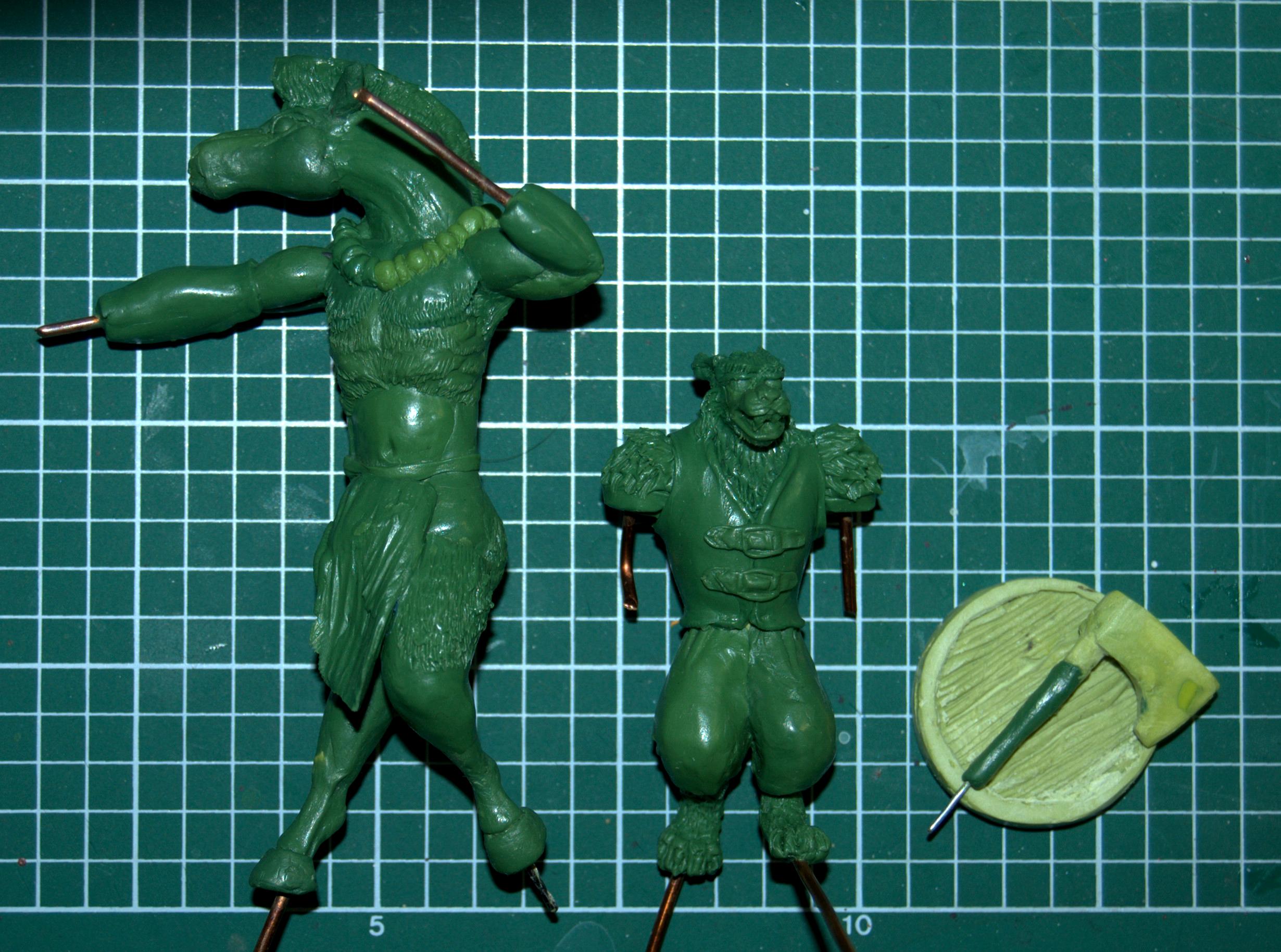 54 Mm, Beastmen, Sculpting