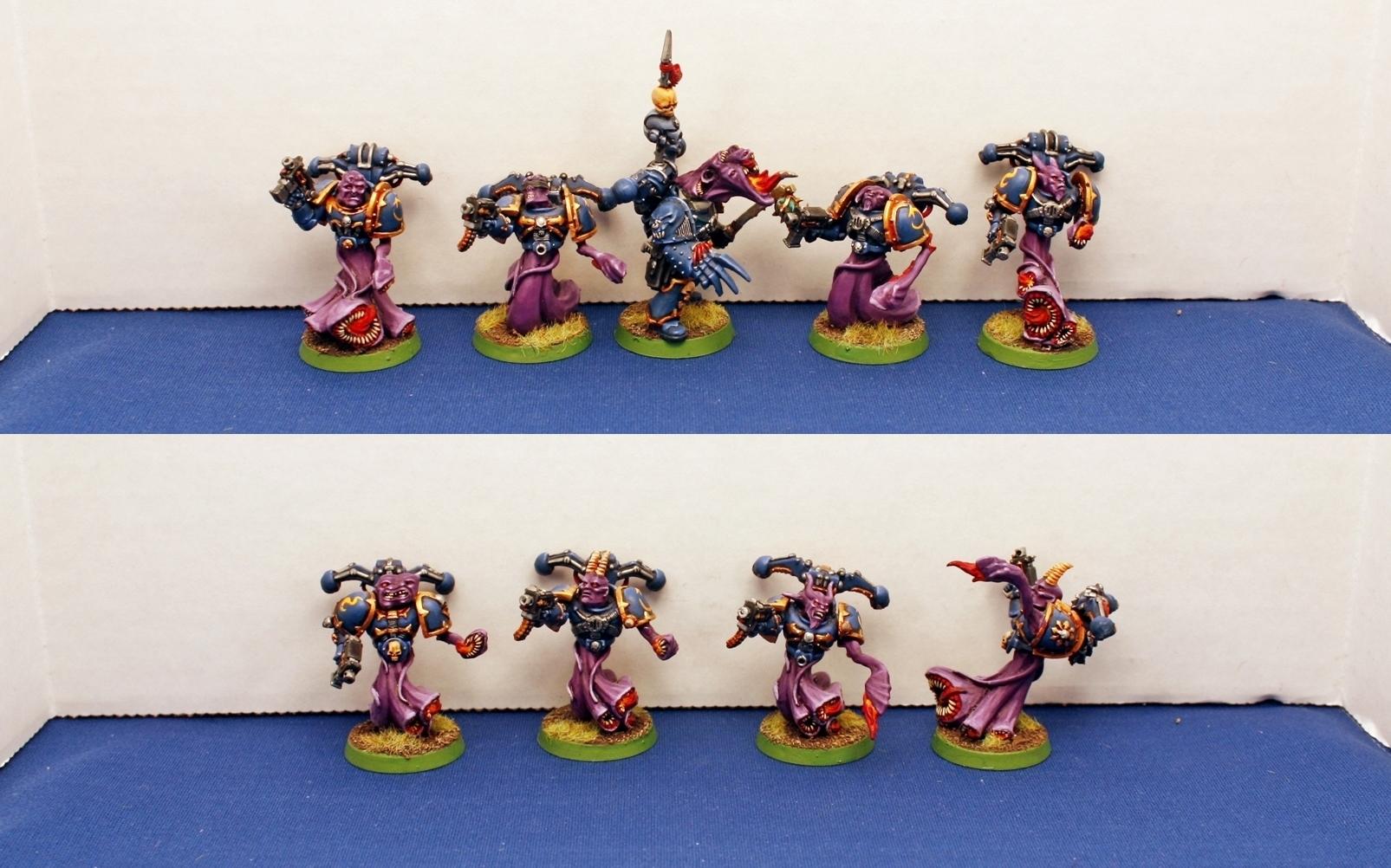 Army, Chaos, Chaos Space Marines, Daemons, Flamers, Painted, Thousand Sons, Tsons, Tzeentch
