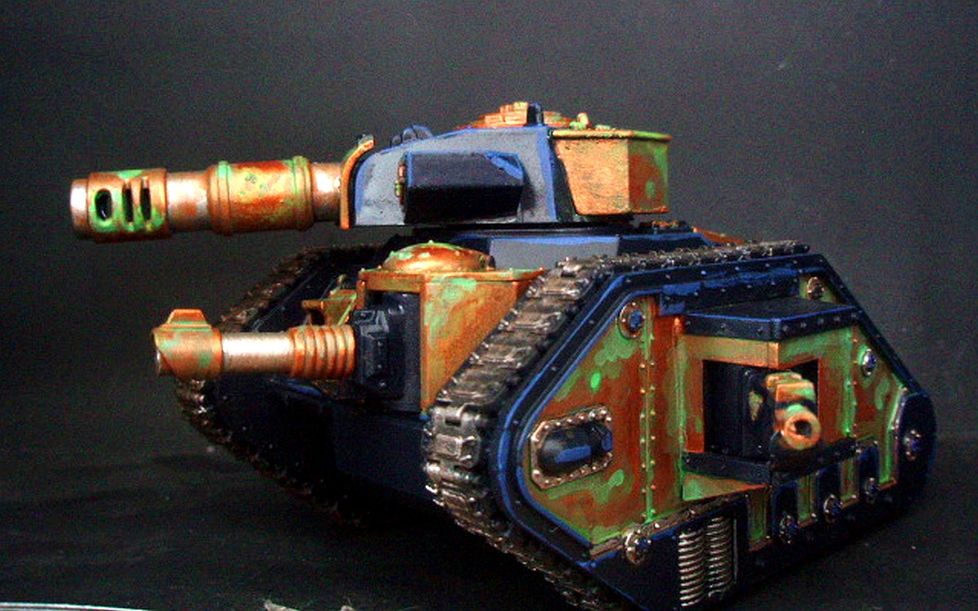 Armor, Bronze, Imperial Guard, Leman Russ, Sisters Of Battle, Tank, Verdigris