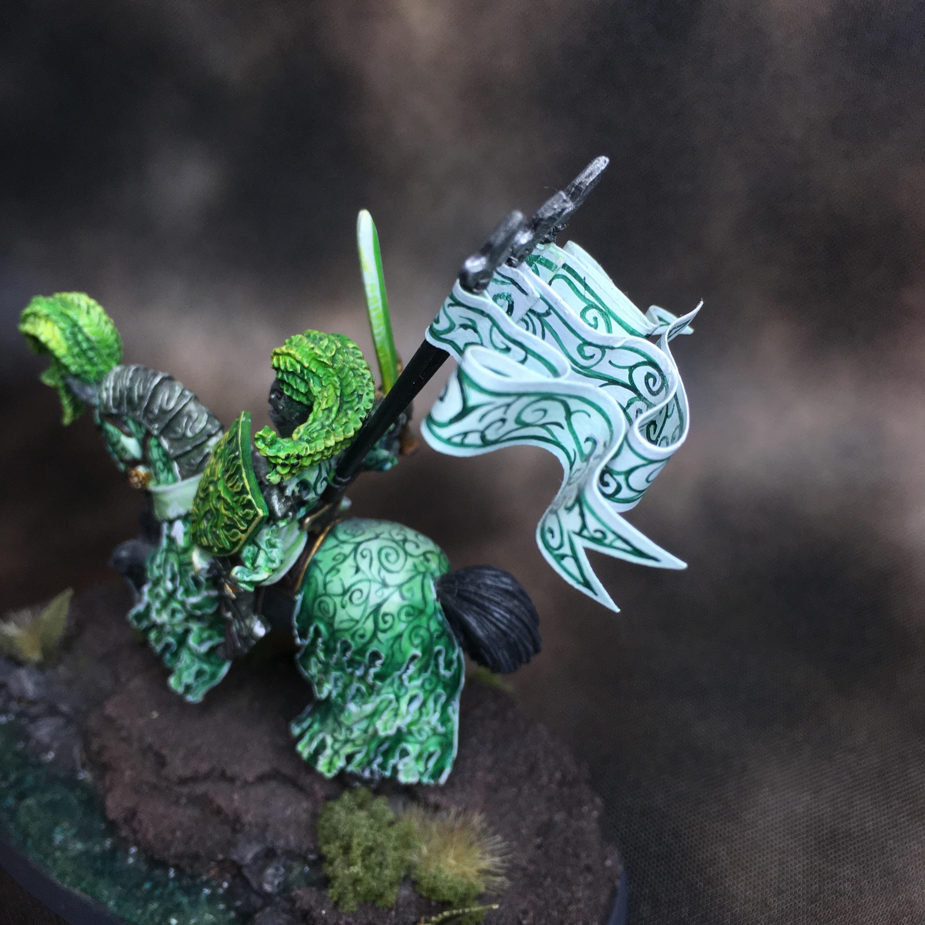 Banner, Green Man, Knights