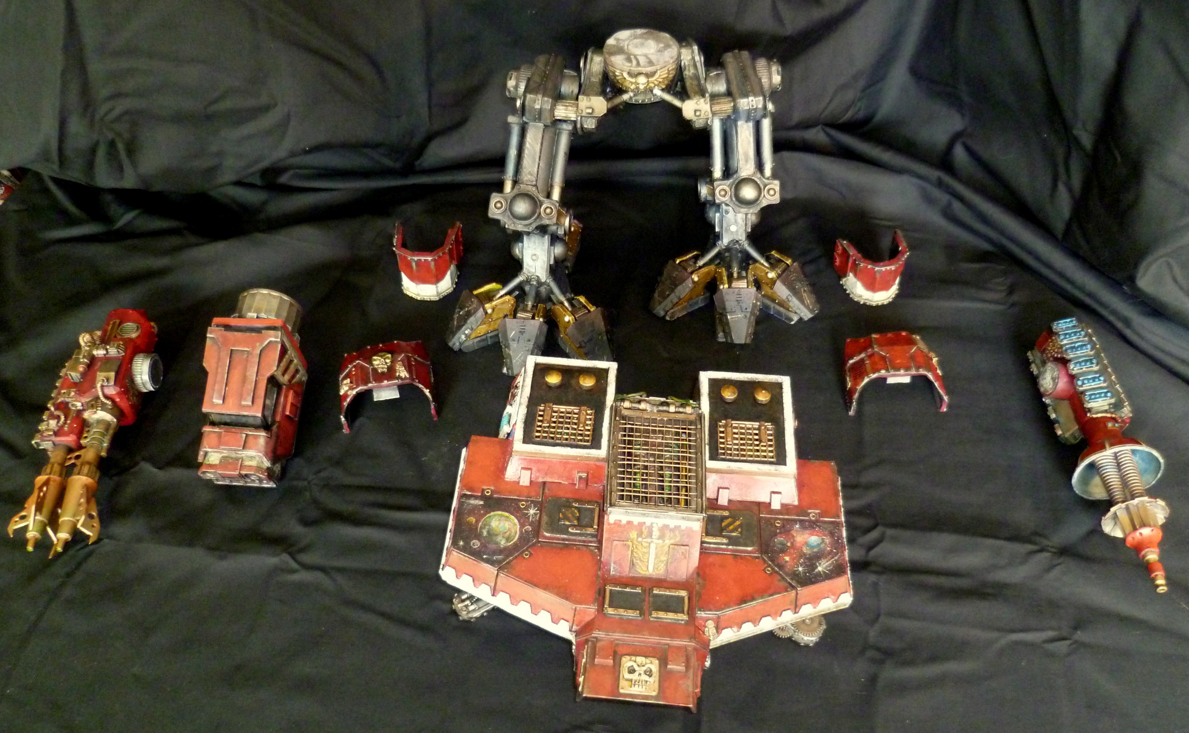 Exploded View, Legio Atarus, Scratch Build, Titan, Warhound