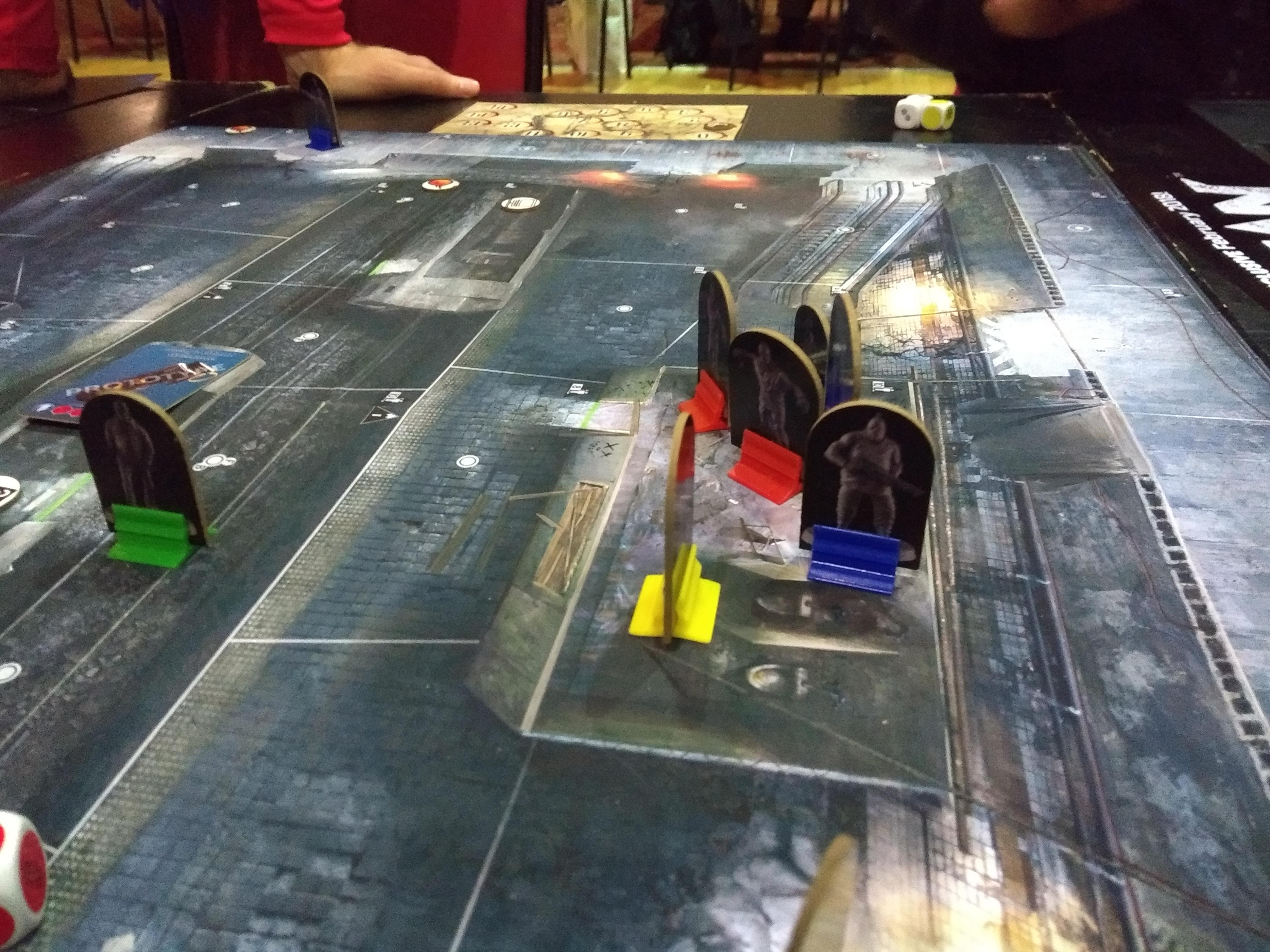 Batman subway car fight 