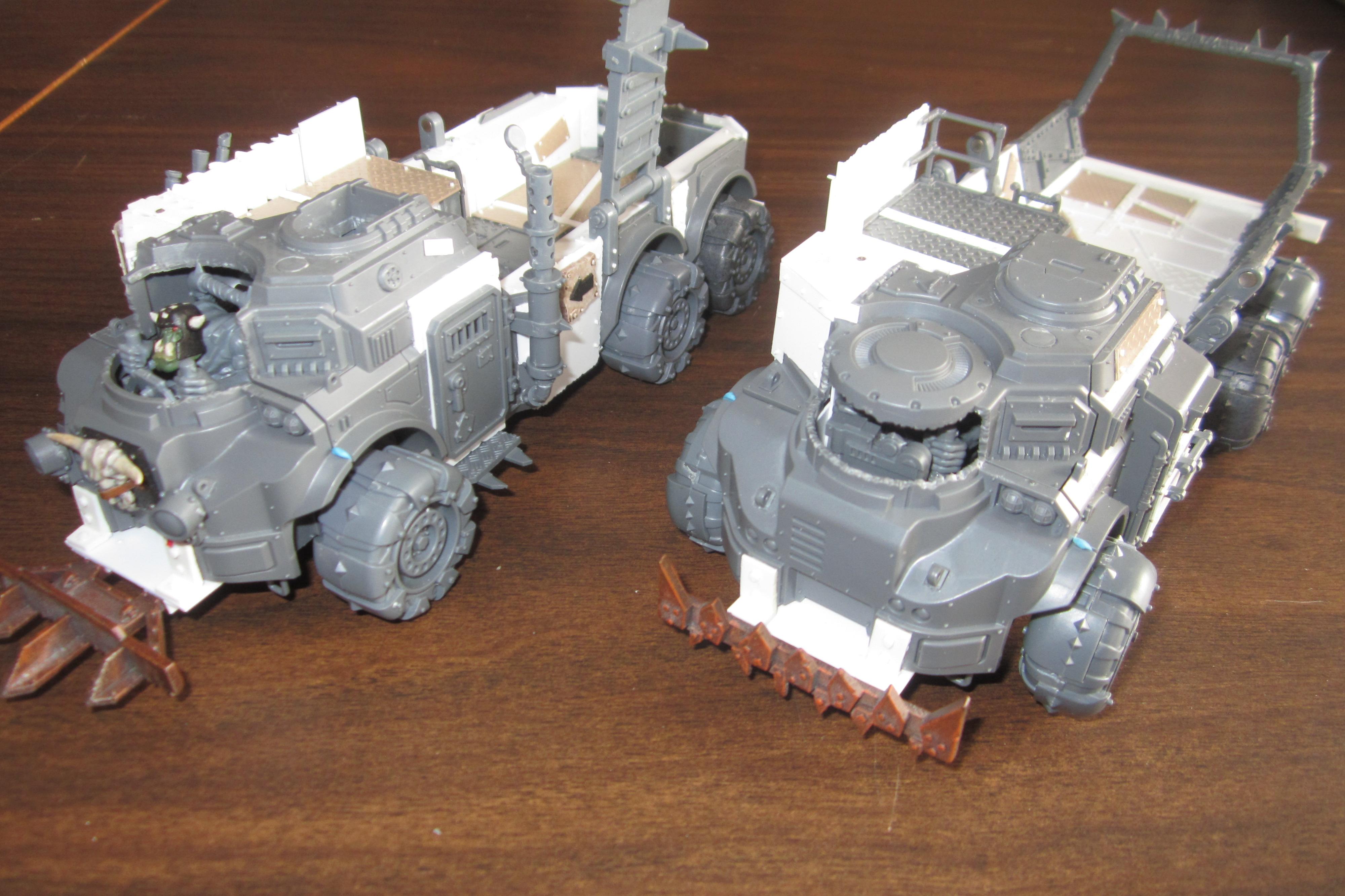 Conversion, Gorkamorka, Looted, Ork Trukks, Orks, Trukk, Warhammer 40,000