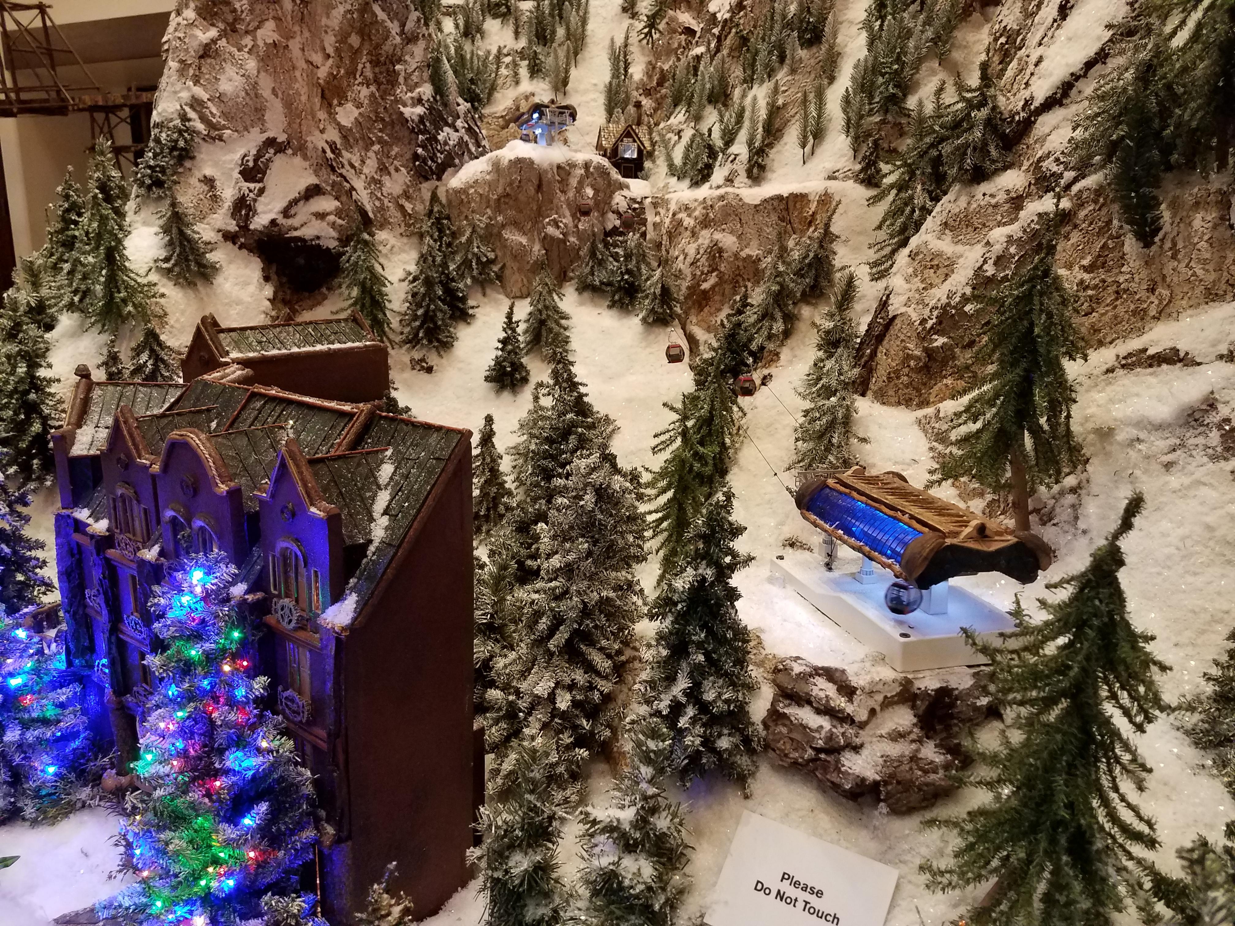 Holiday, Model Train, Snow, Terrain, Wood