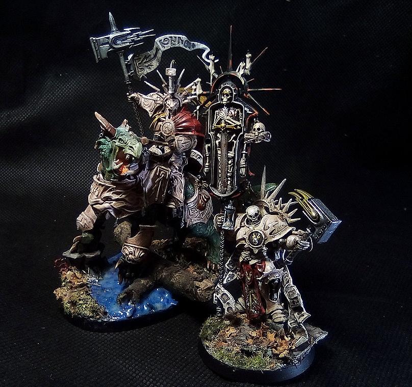 Stormcast Lord on Dracoth and Lord Relictor