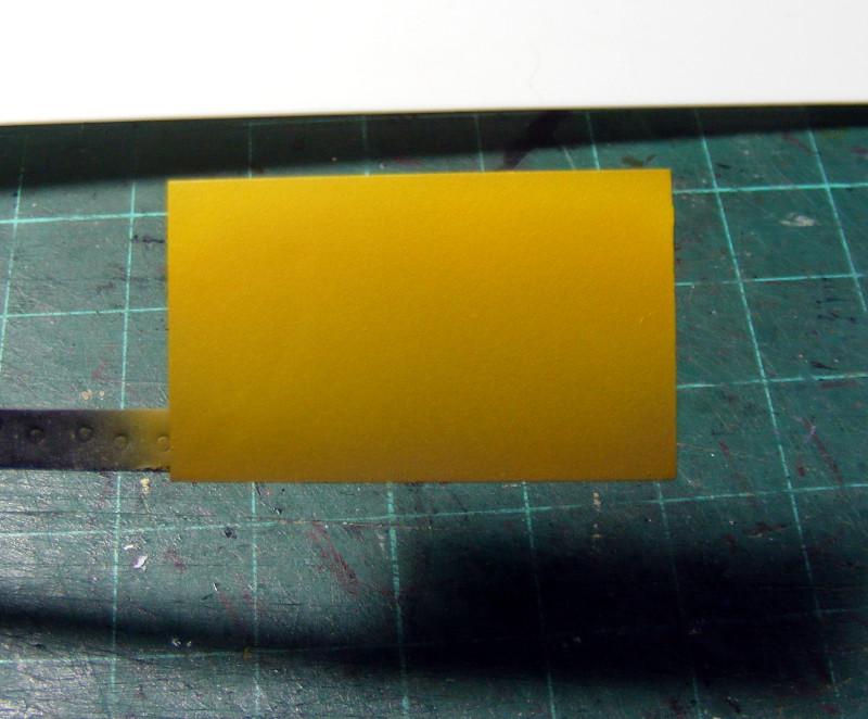 airbrushing yellow over black test