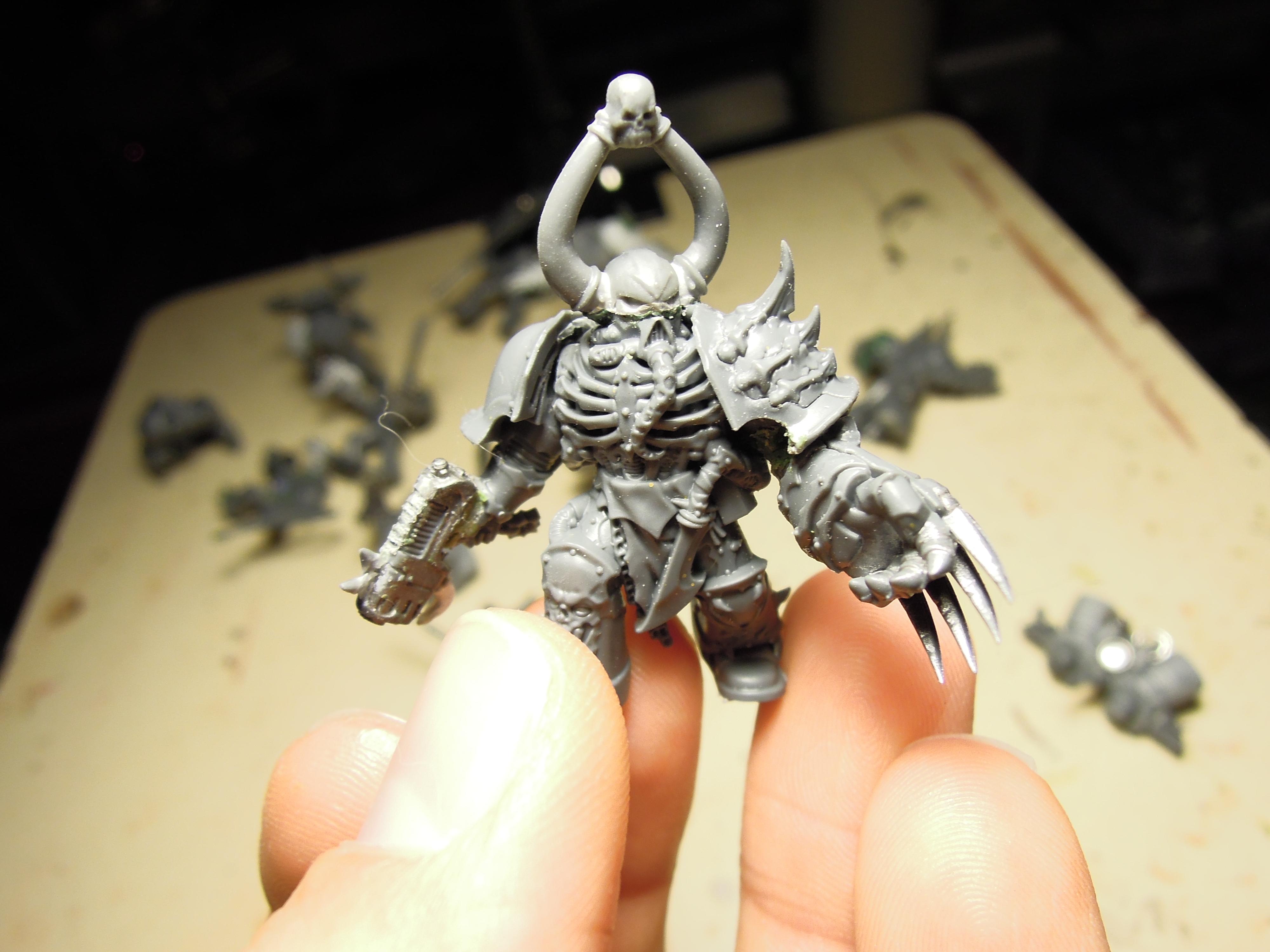 Alpha Legion, Chaos, Chaos Space Marines, Chaos Undivided, Chosen, Conversion, Dark Vengeance, Heresy, Heretic Astartes, Hydra Dominatus, Infantry, Kitbash, Lightning Claw, Plasma Pistol, Traitor Legions, Warhammer 40,000, Work In Progress