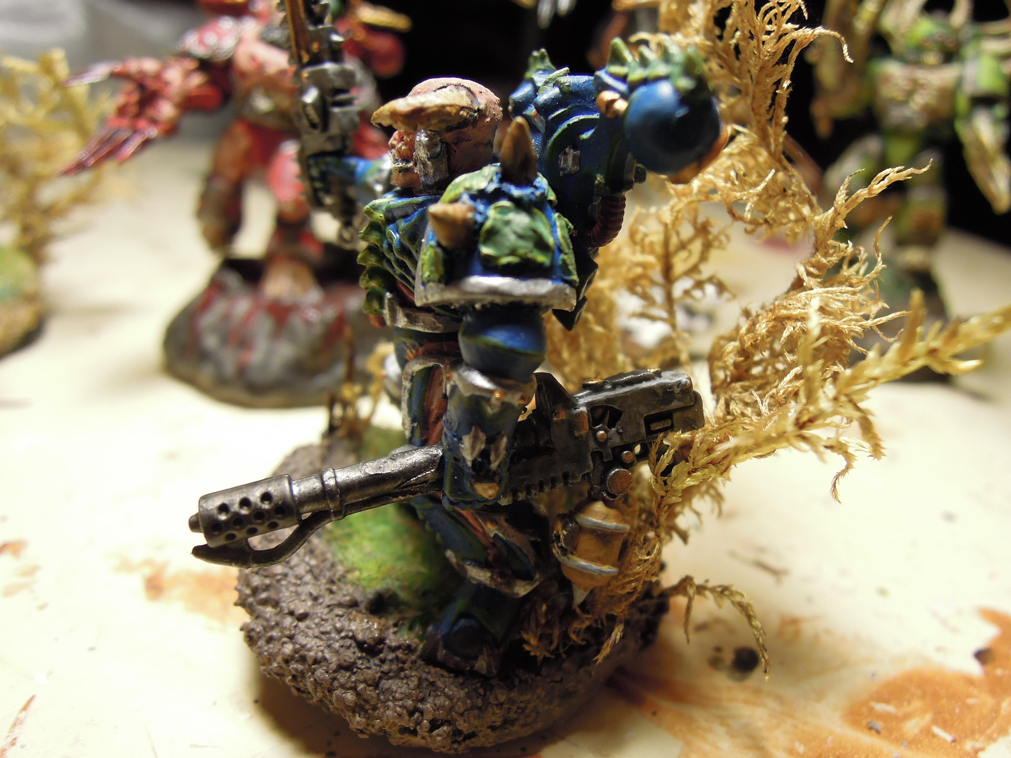 Alpha Legion, Chaos, Chaos Space Marines, Chaos Undivided, Conversion, Flamer, Greenstuff, Heresy, Heretic Astartes, Hydra Dominatus, Infantry, Kitbash, Possessed, Scales, Traitor Legions, Warhammer 40,000