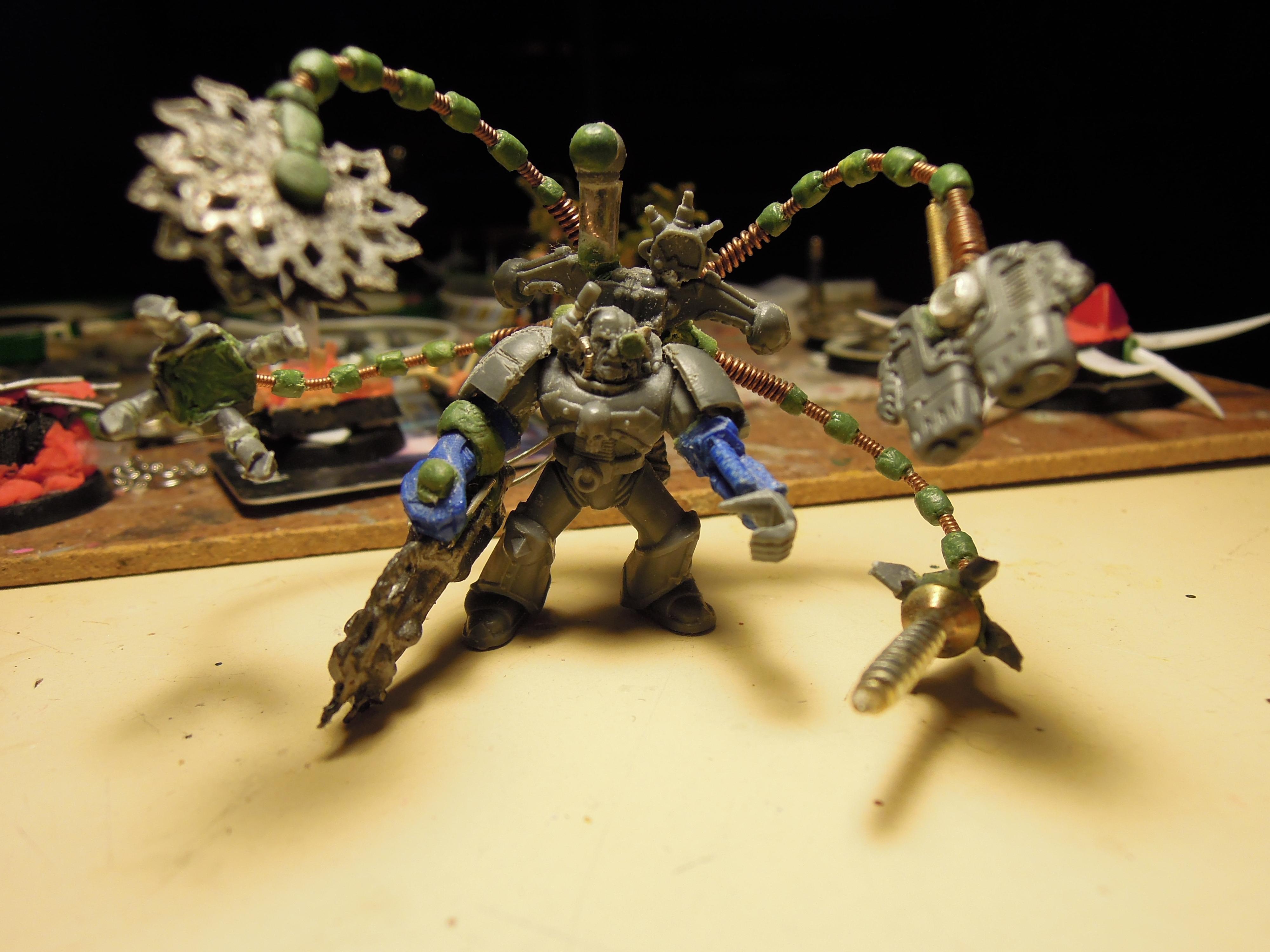 Chaos, Chaos Space Marines, Chaos Undivided, Conversion, Conversion Beamer, Drill, Heresy, Heretic Astartes, Infantry, Iron Warriors, Iron Within, Iron Without!, Kitbash, Servo Arm, Traitor Legions, Warhammer 40,000, Warpsmith, Work In Progress