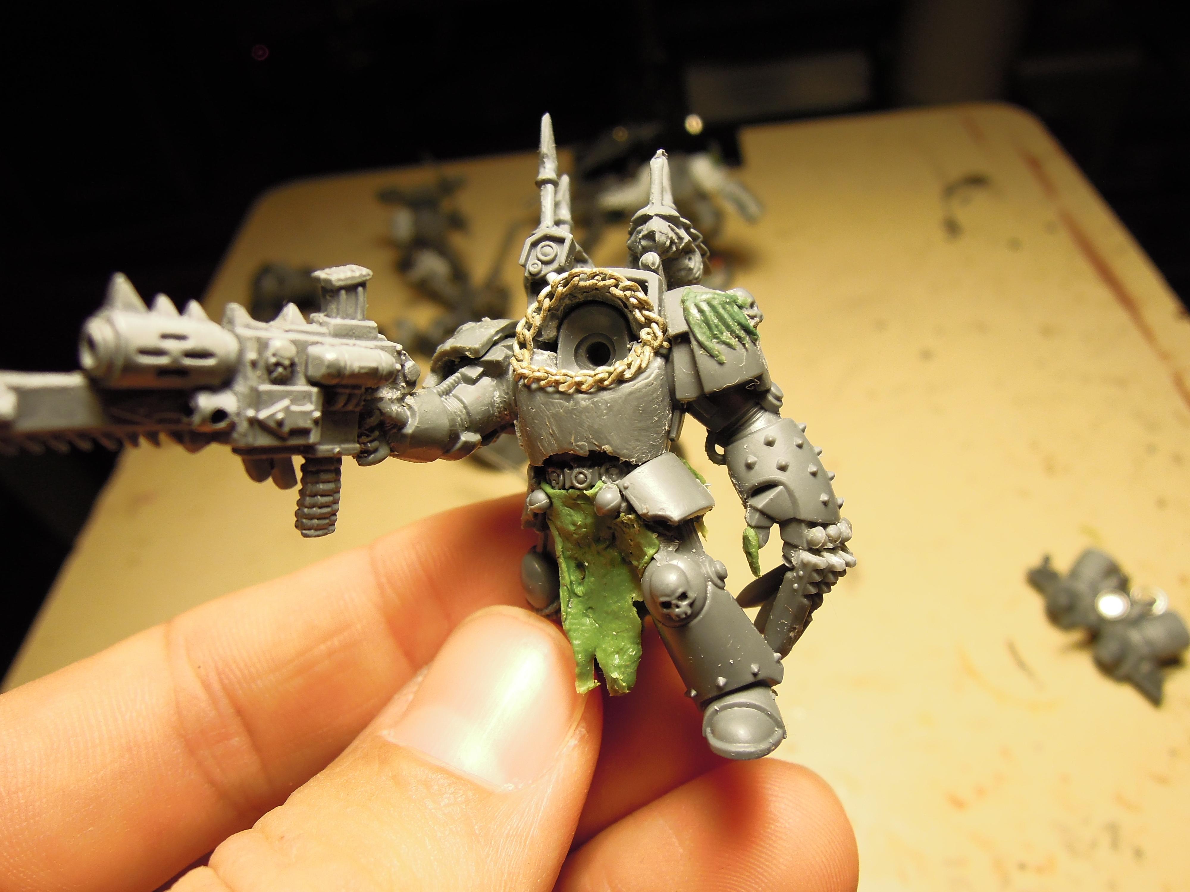Ave Dominus Nox, Chaos, Chaos Space Marines, Chaos Undivided, Combi Weapon, Conversion, Dark Vengeance, Heresy, Heretic Astartes, Infantry, Kitbash, Lightning Claw, Night Lords, Power Fist, Talon, Terminator Armor, Traitor Legions, Warhammer 40,000, Work In Progress