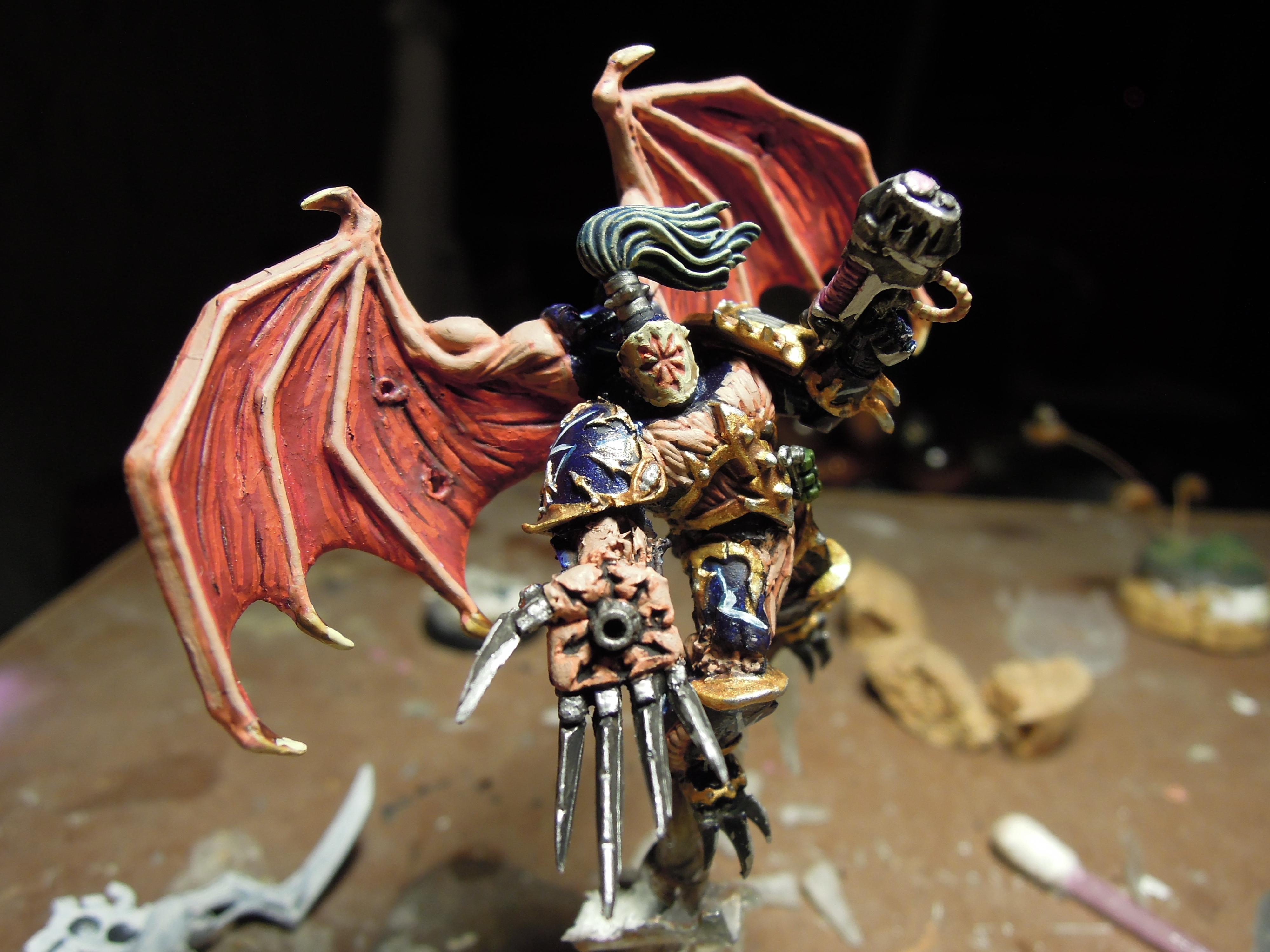Ave Dominus Nox, Chaos, Chaos Space Marines, Chaos Undivided, Conversion, Heresy, Infantry, Kitbash, Lightning Claw, Night Lords, Plasma Pistol, Possessed, Raptors, Snow, Traitor Legions, Warhammer 40,000, Winged