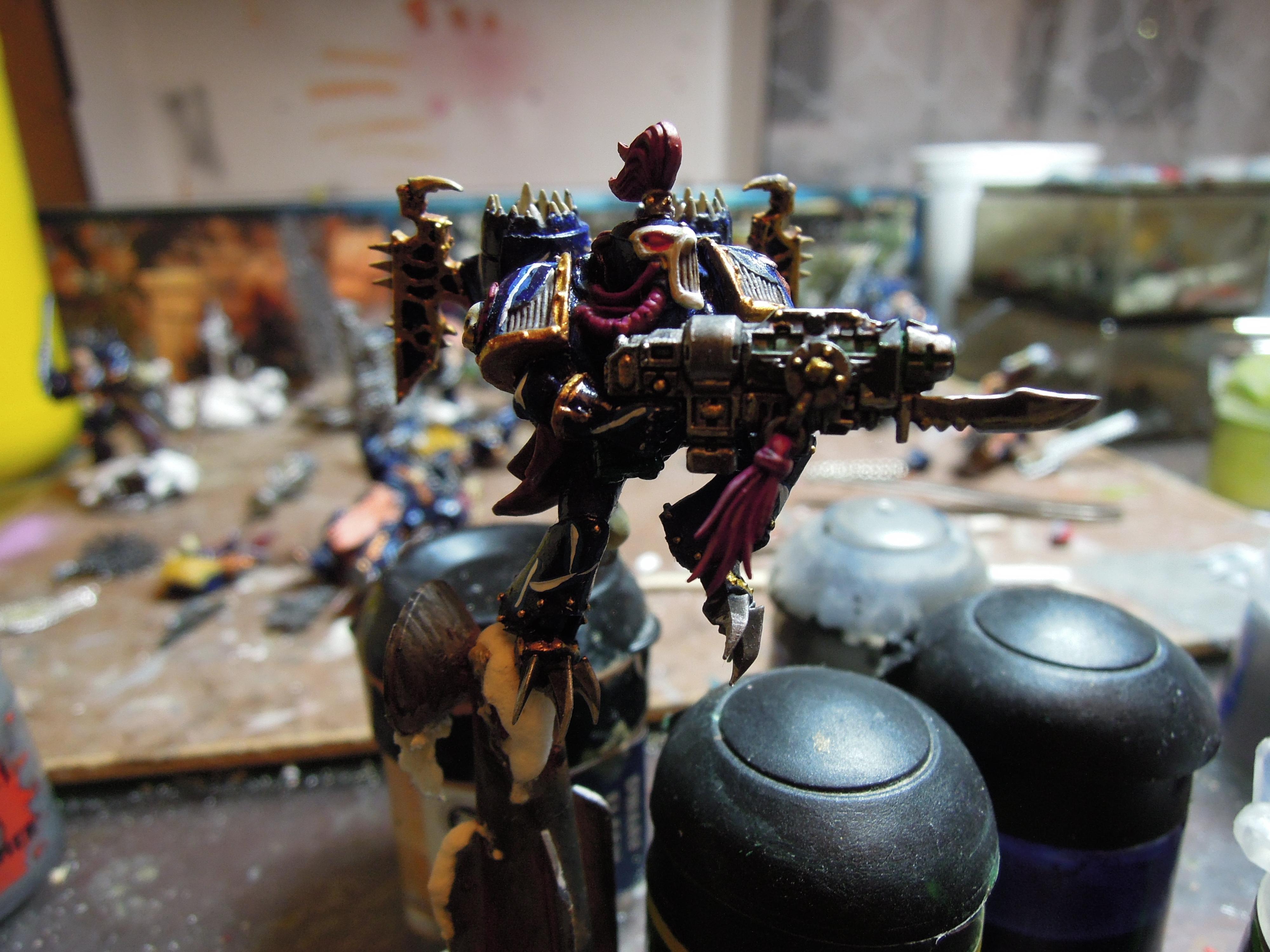 Ave Dominus Nox, Chaos, Chaos Space Marines, Chaos Undivided, Conversion, Eavy Metal, Grav Gun, Heresy, Infantry, Kitbash, Night Lords, Out Of Production, Raptors, Snow, Traitor Legions, Warhammer 40,000, Work In Progress