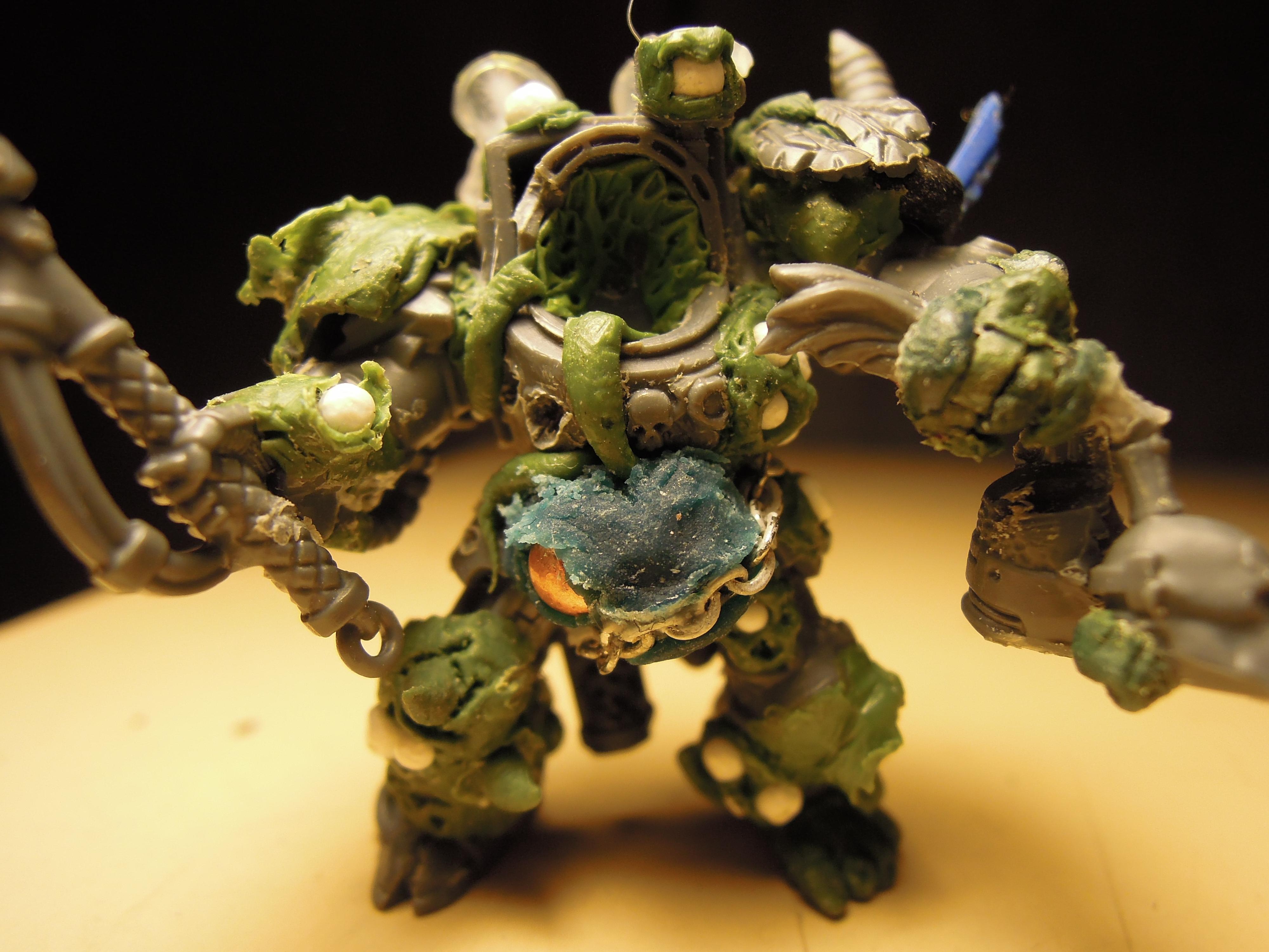 Blight, Chaos, Chaos Space Marines, Conversion, Death Guard, Decay, Disease, Greenstuff, Heresy, Heretic Astartes, Infantry, Nurgle, Pestilence, Plague, Plague Marines, Rot, Terminator Armor, Traitor Legions, Trophy, Warhammer 40,000, Work In Progress
