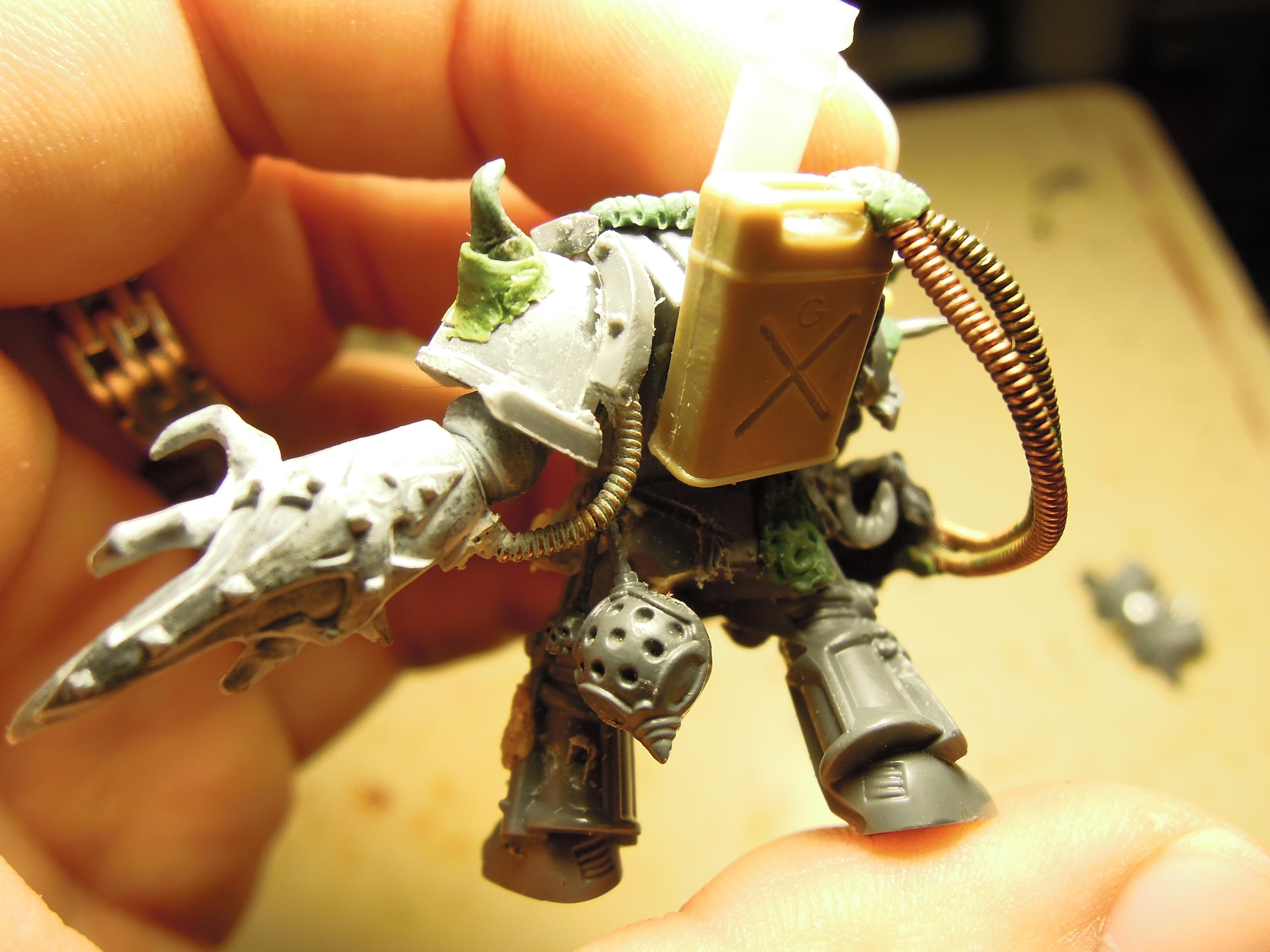 Blight, Chaos, Chaos Space Marines, Conversion, Dark Vengeance, Death Guard, Decay, Disease, Heresy, Heretic Astartes, Infantry, Nurgle, Pestilence, Plague, Plague Marines, Rot, Terminator Armor, Traitor Legions, Warhammer 40,000, Work In Progress
