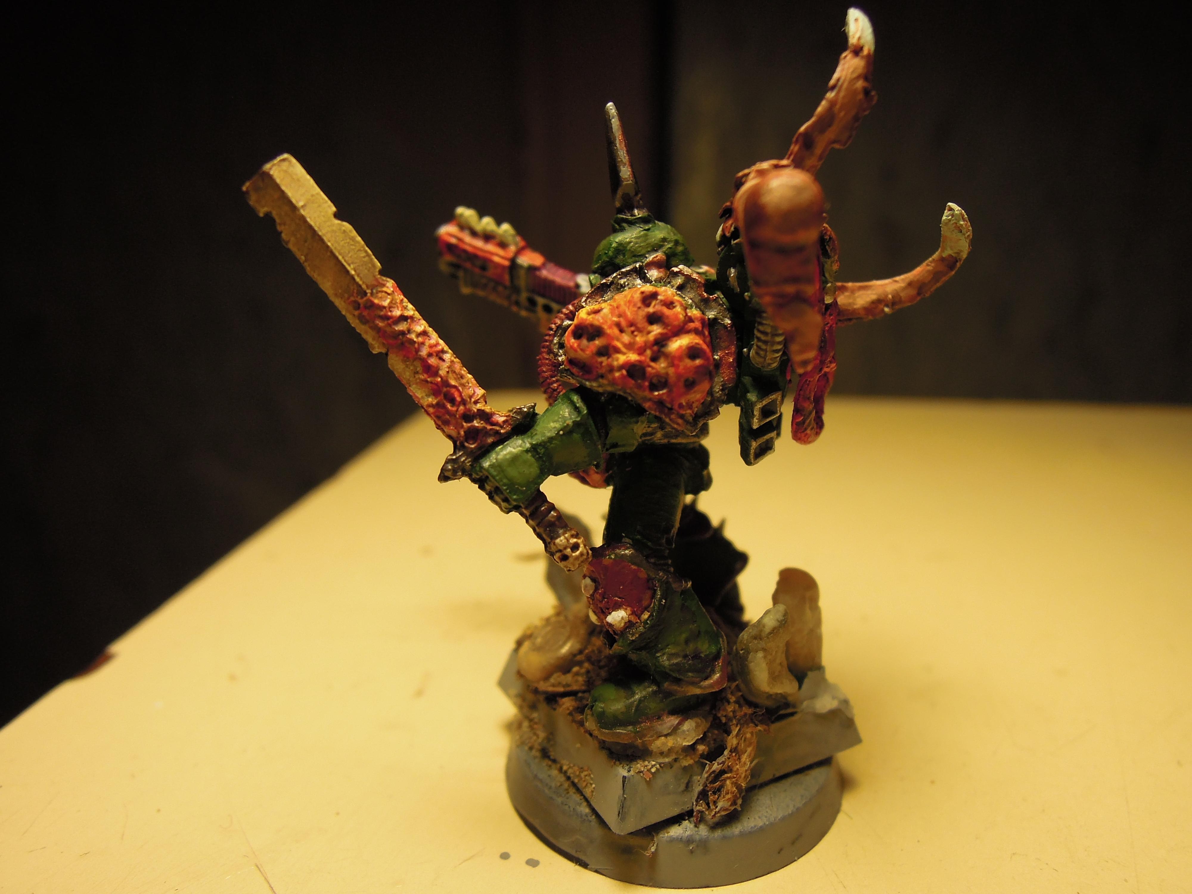 Blight, Chaos, Chaos Space Marines, Conversion, Death Guard, Decay, Disease, Finecast, Guts, Heresy, Heretic Astartes, Infantry, Nurgle, Out Of Production, Pestilence, Plague, Plague Marines, Plasma Gun, Rot, Sword, Traitor Legions, Warhammer 40,000